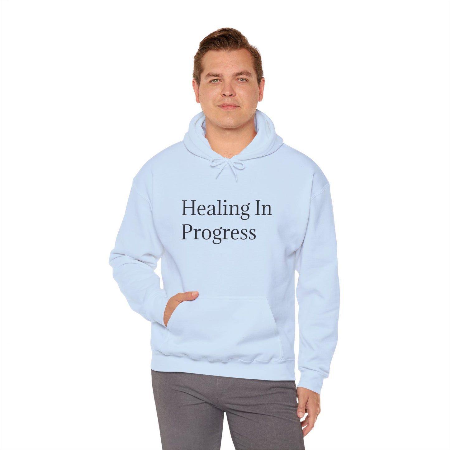 Healing in Progress Unisex Heavy Blend Hoodie - Gesellige trui vir selfversorging en ontspanning