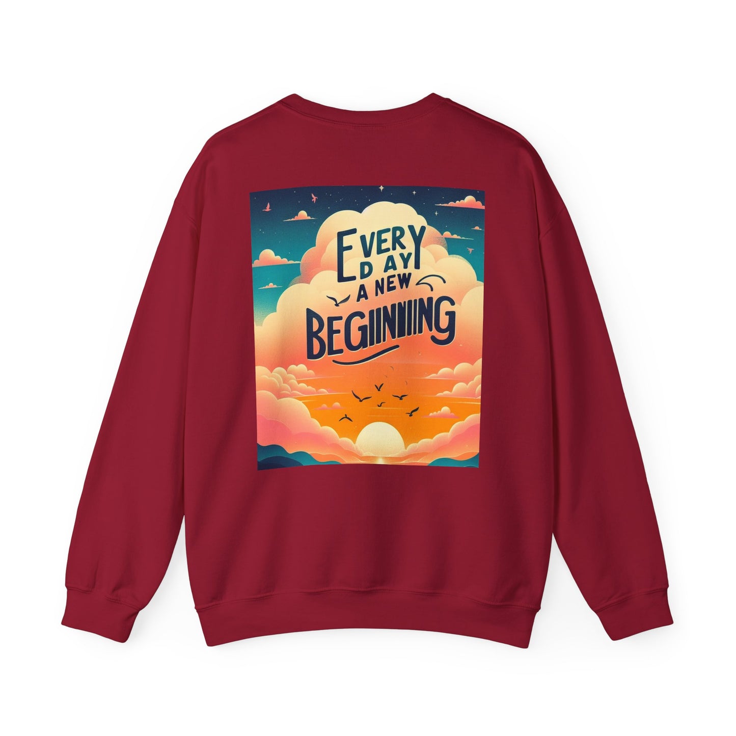 Inspirerende Crewneck-trui - Elke dag 'n nuwe begin