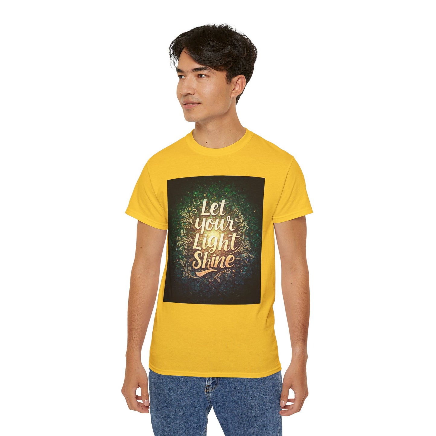 စိတ်အားထက်သန်သော Unisex Ultra Cotton Tee - "မင်းရဲ့အလင်းကို လင်းစေ"