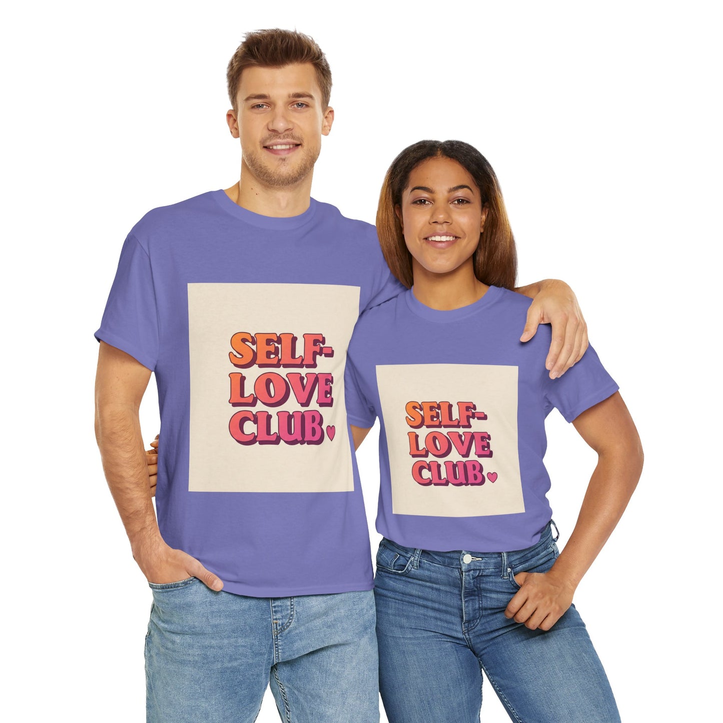 Self-Love Club Unisex Heavy Cotton Tee - Empowerment & Comfort for All