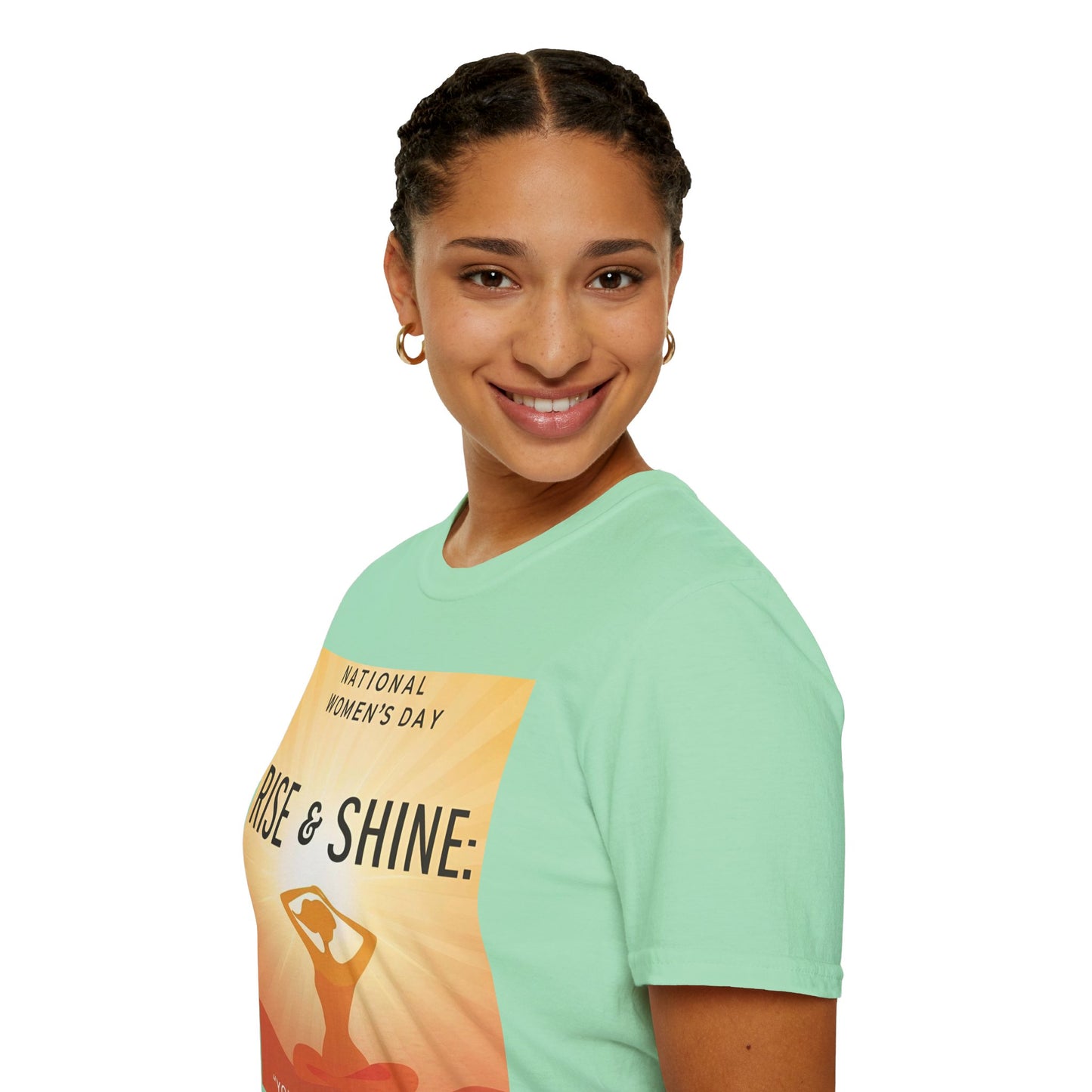 Empowering Women's Day T-Shirt - "Rise & Shine: Your Mind Matters"