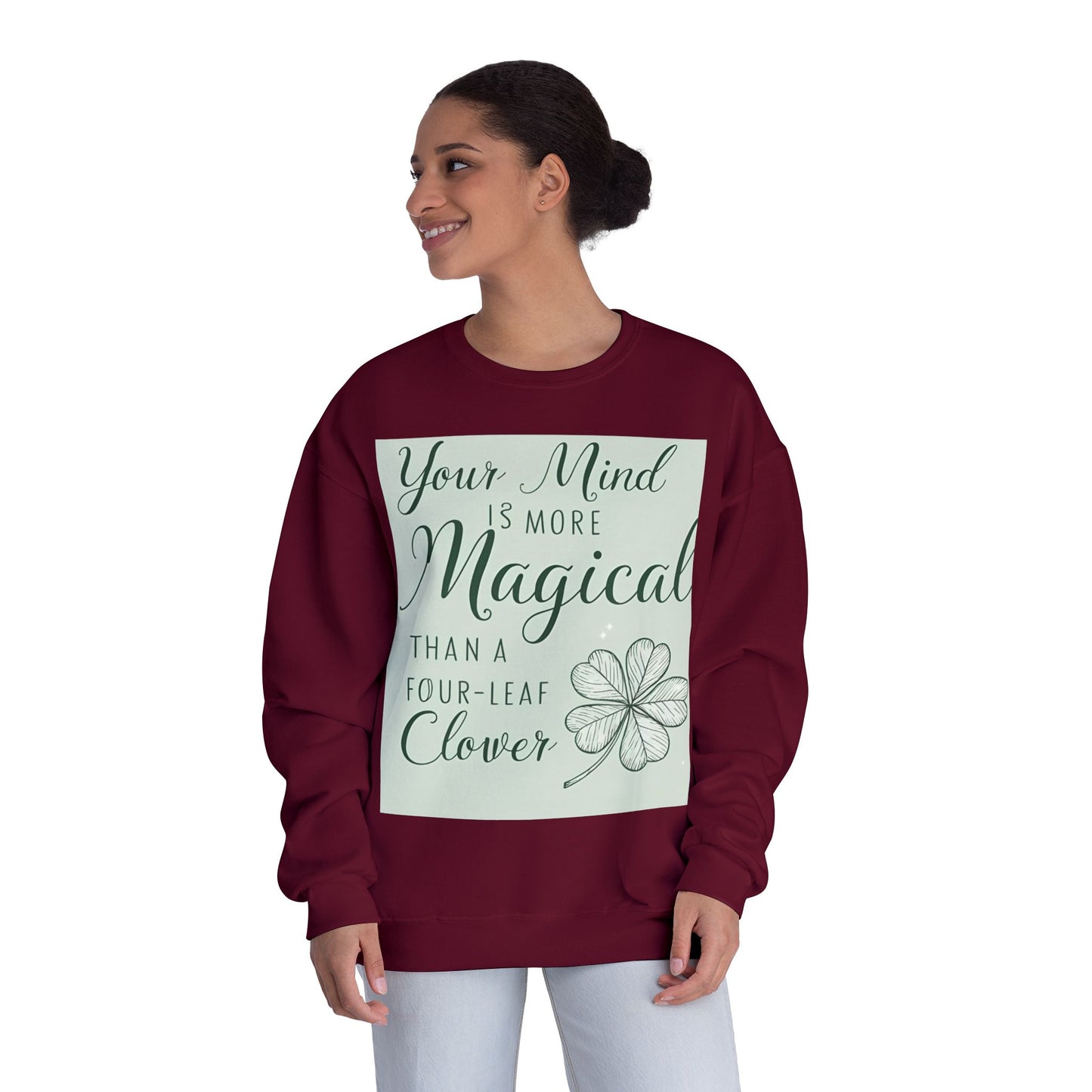 Magical Mind Crewneck အင်္ကျီ - Unisex လှုံ့ဆော်မှုပေးသည့် အဝတ်အစား