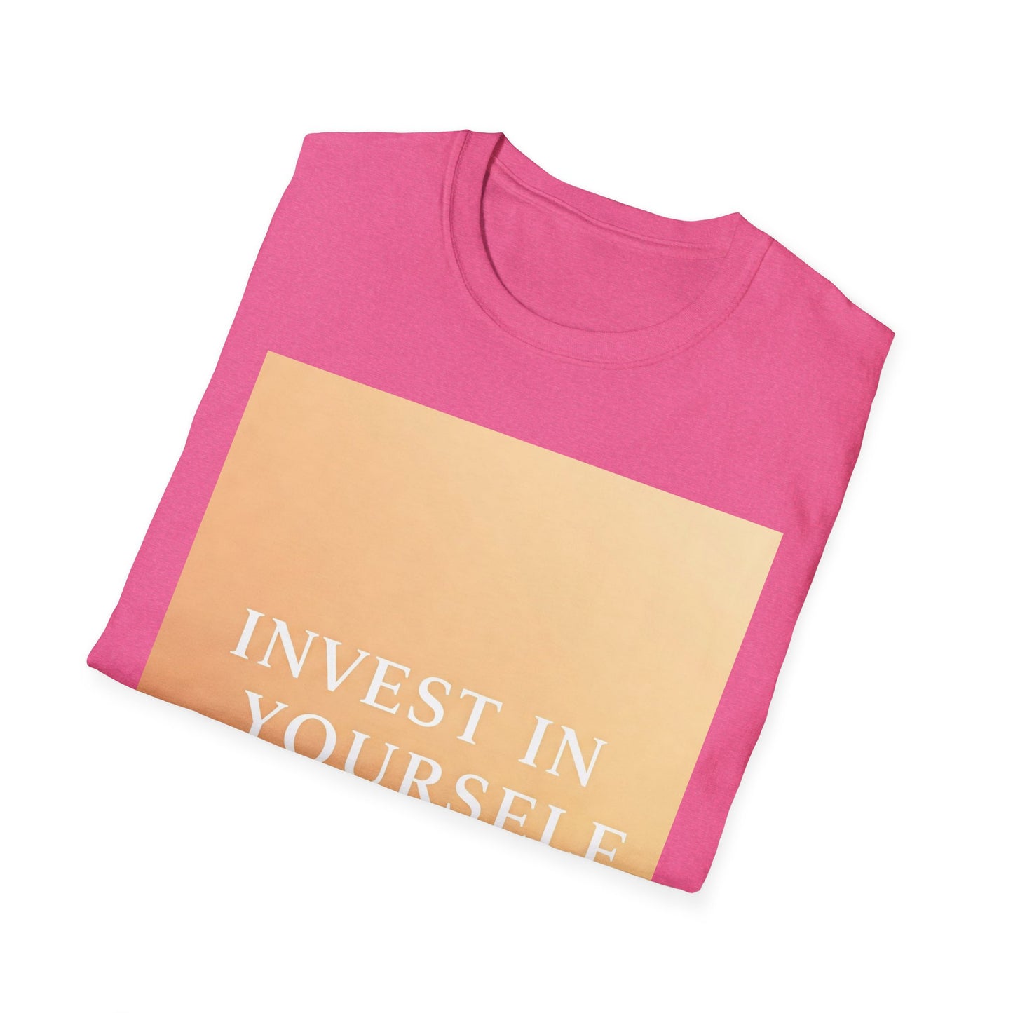 Front Print Design "Invest in Yourself" T-Shirt