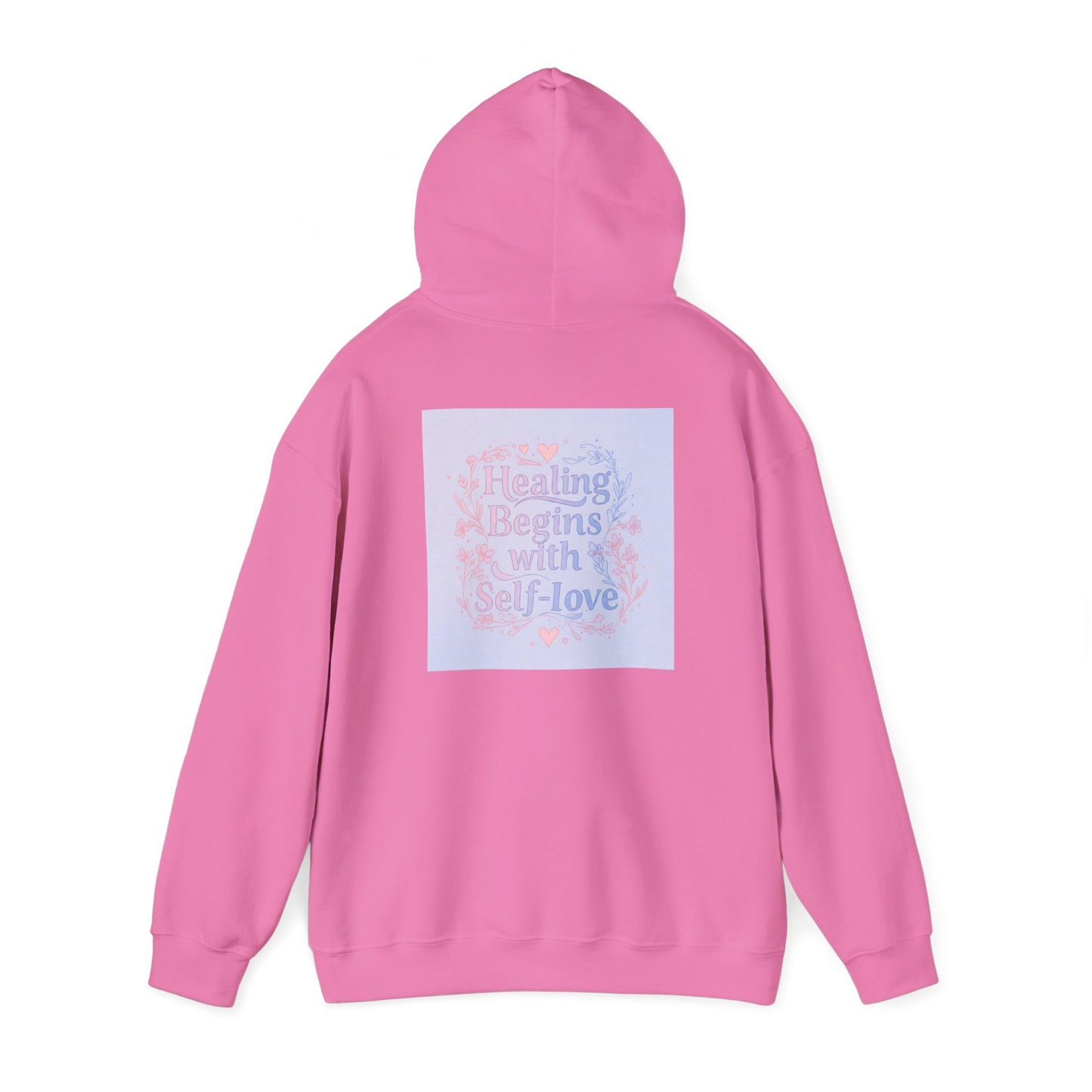 Back Print Design "Healing Begins with Self-Love" Hoodie