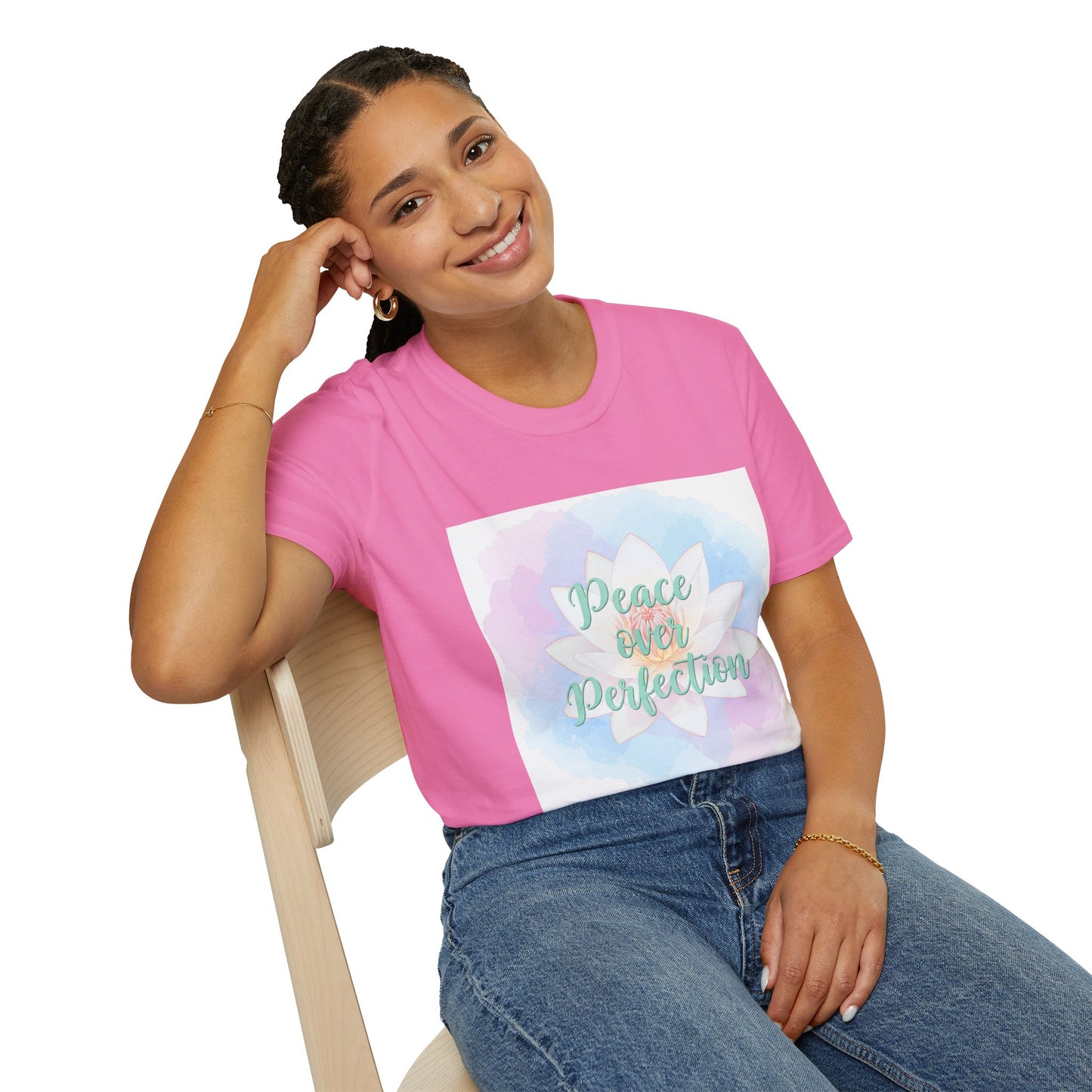 Peace Over Perfection Unisex Softstyle T-Shirt - Inspirational Casual Wear