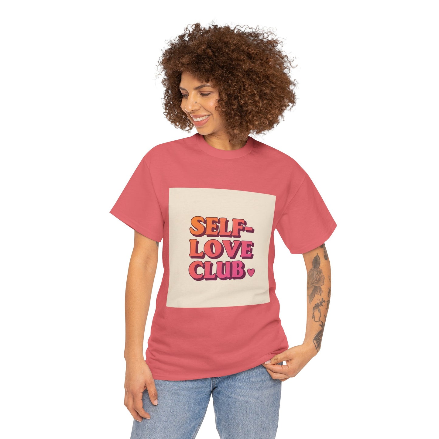 Self-Love Club Unisex Heavy Cotton Tee - Empowerment & Comfort for All