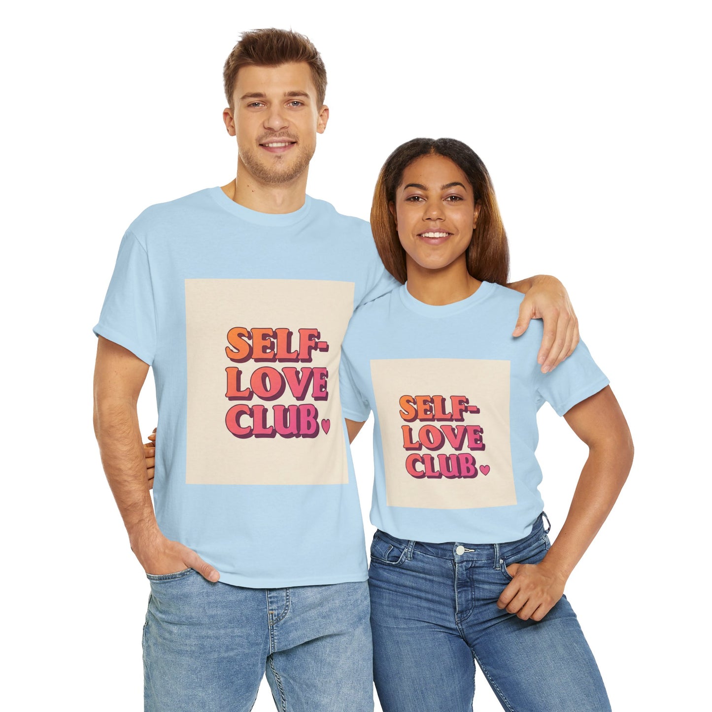 Self-Love Club Unisex Heavy Cotton Tee - Empowerment & Comfort for All