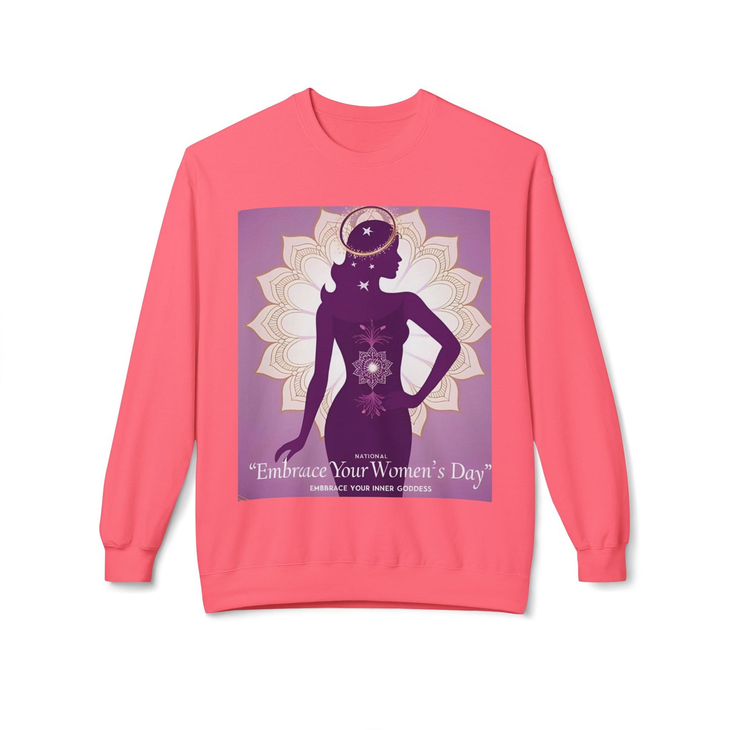 Embrace Your Inner Goddess Crewneck Sweatshirt - Women’s Day Celebration