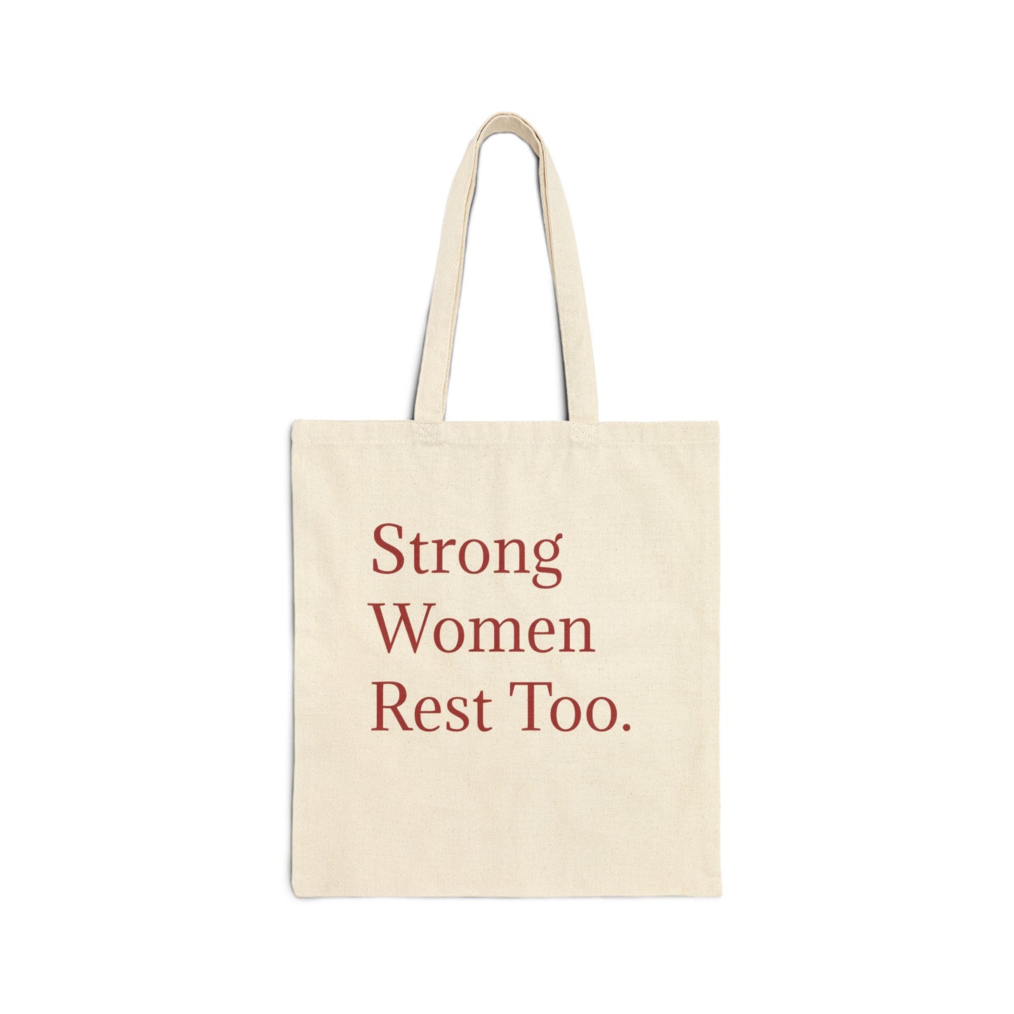 Strong Women Tote Bag - ခွန်အားနှင့်နေ့စဉ်အသုံးပြုမှုအတွက် ကင်းဗတ်စျေးဝယ်အိတ်