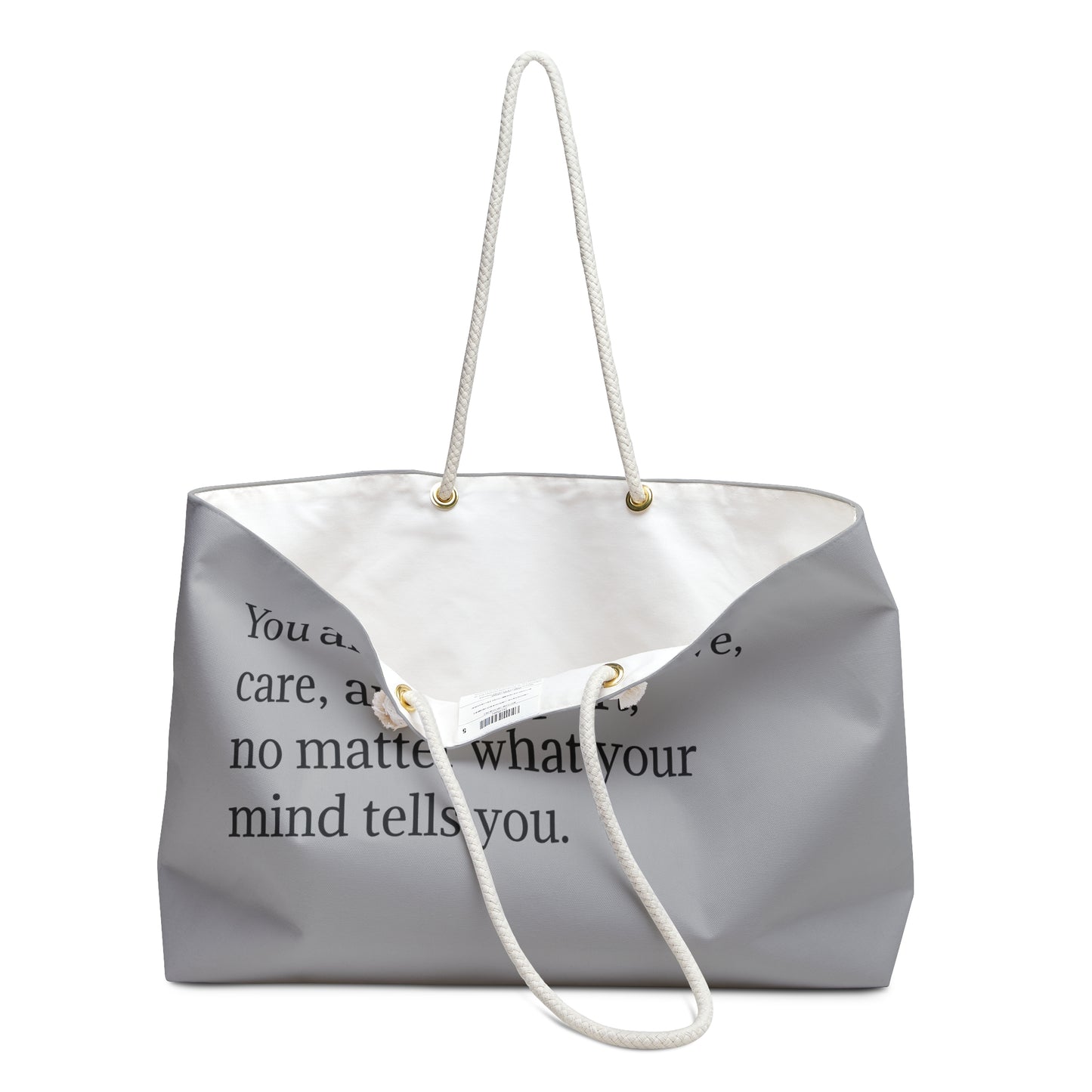 Travel Tote Bag "You Are Worthy of Love"