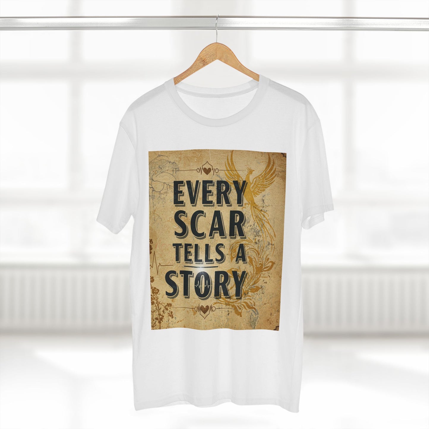 Elke litteken vertel 'n storie Volwasse Tee - Inspirerende grafiese T-hemp