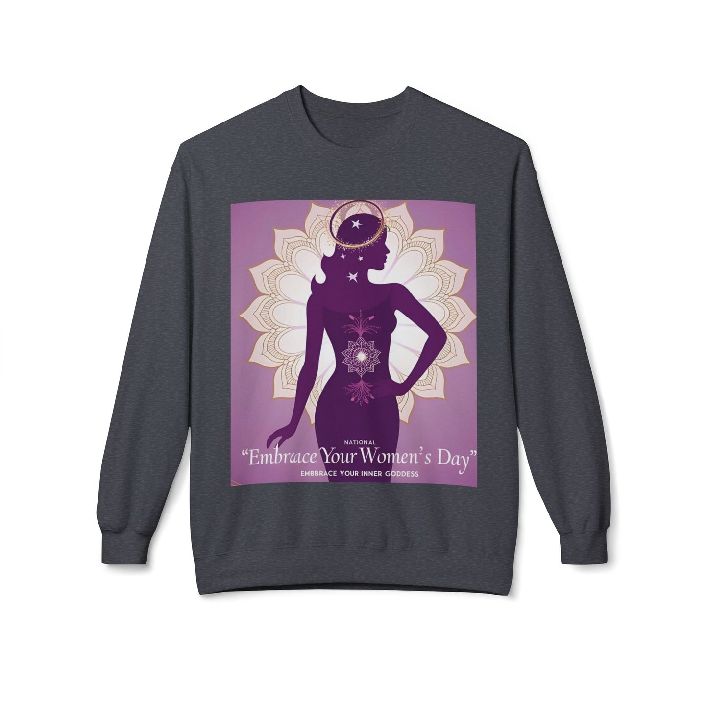 Embrace Your Inner Goddess Crewneck Sweatshirt - Women’s Day Celebration