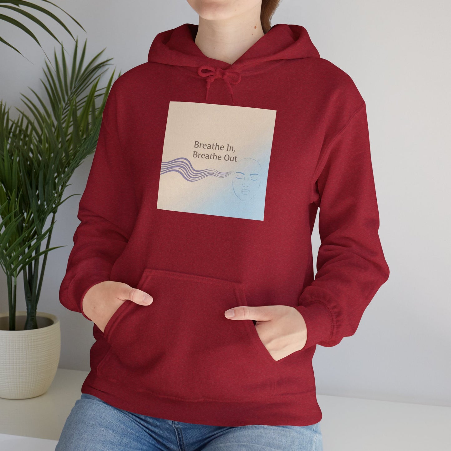 Mindfulness Breathe In Hoodie for Stress Relief