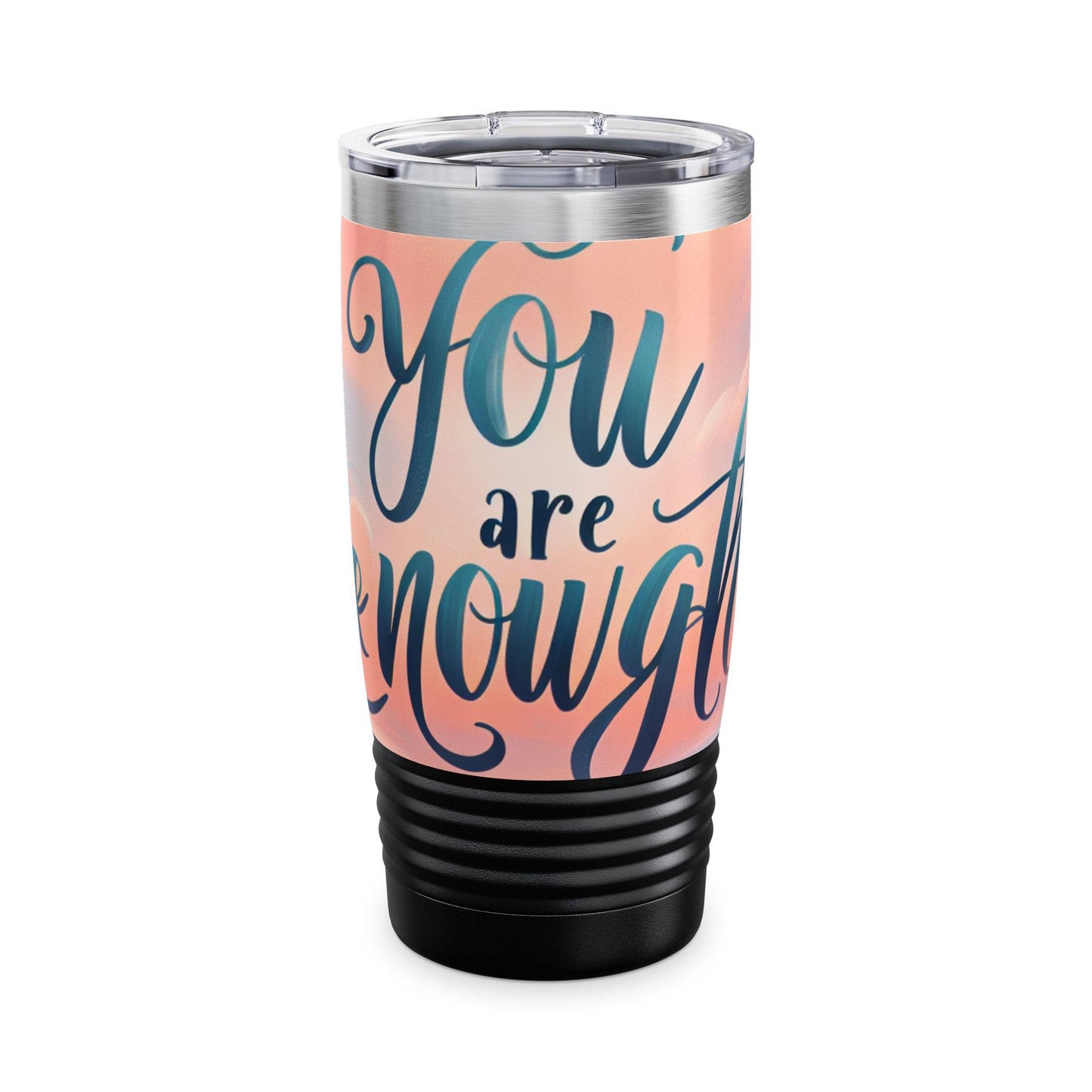 Inspirerende 20 onse Ringneck Tumbler - "Jy is genoeg"