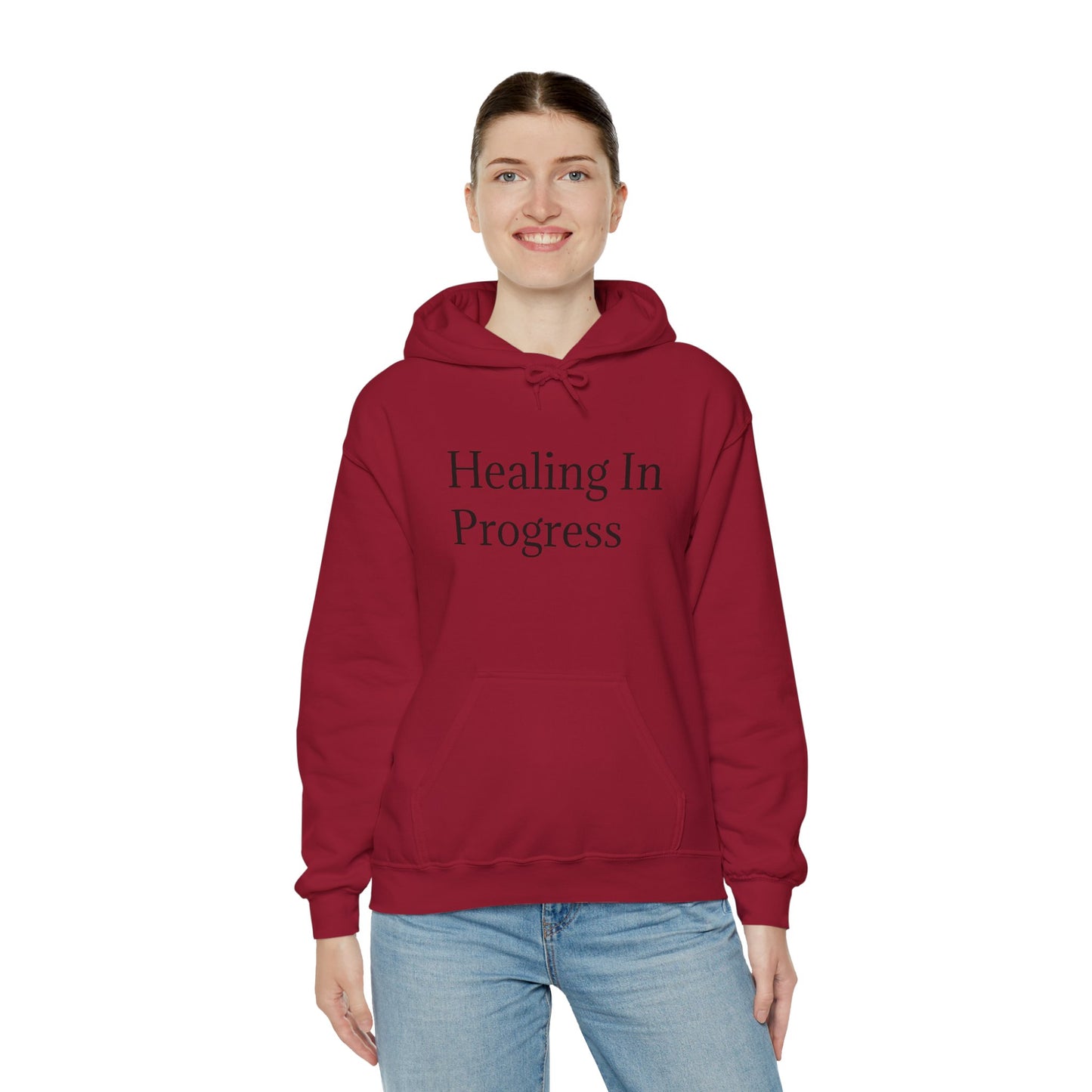 Healing in Progress Unisex Heavy Blend Hoodie - Gesellige trui vir selfversorging en ontspanning