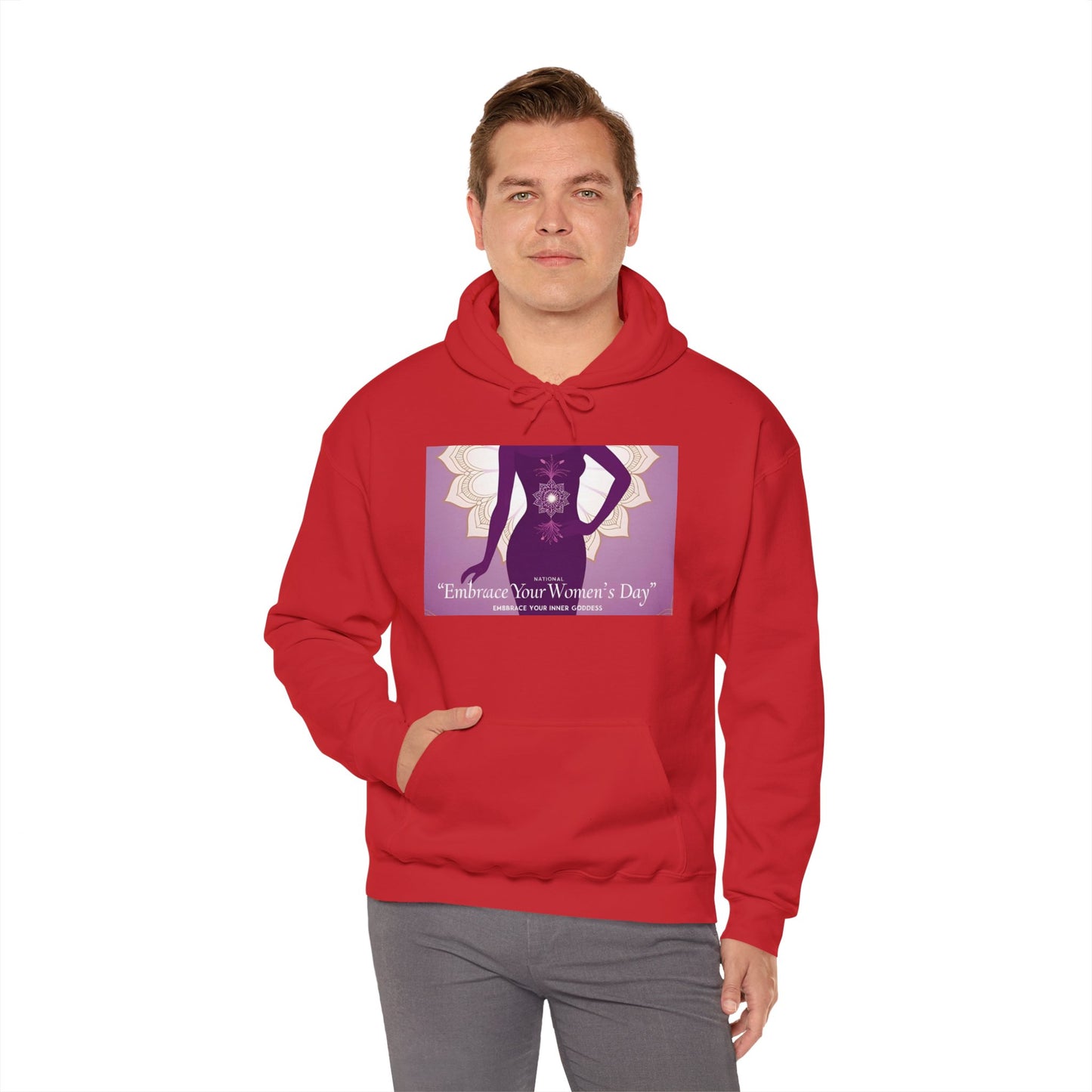 Embrace Your Women's Day Hoodie - Unisex Heavy Blend Sweatshirt