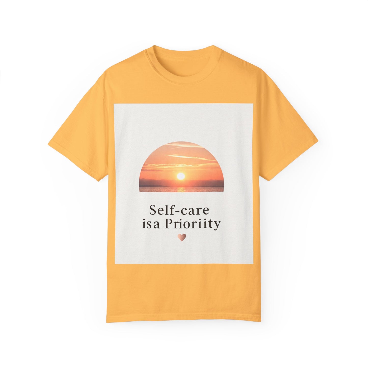 Self-Care ဦးစားပေး Unisex Garment-Dyed T-Shirt