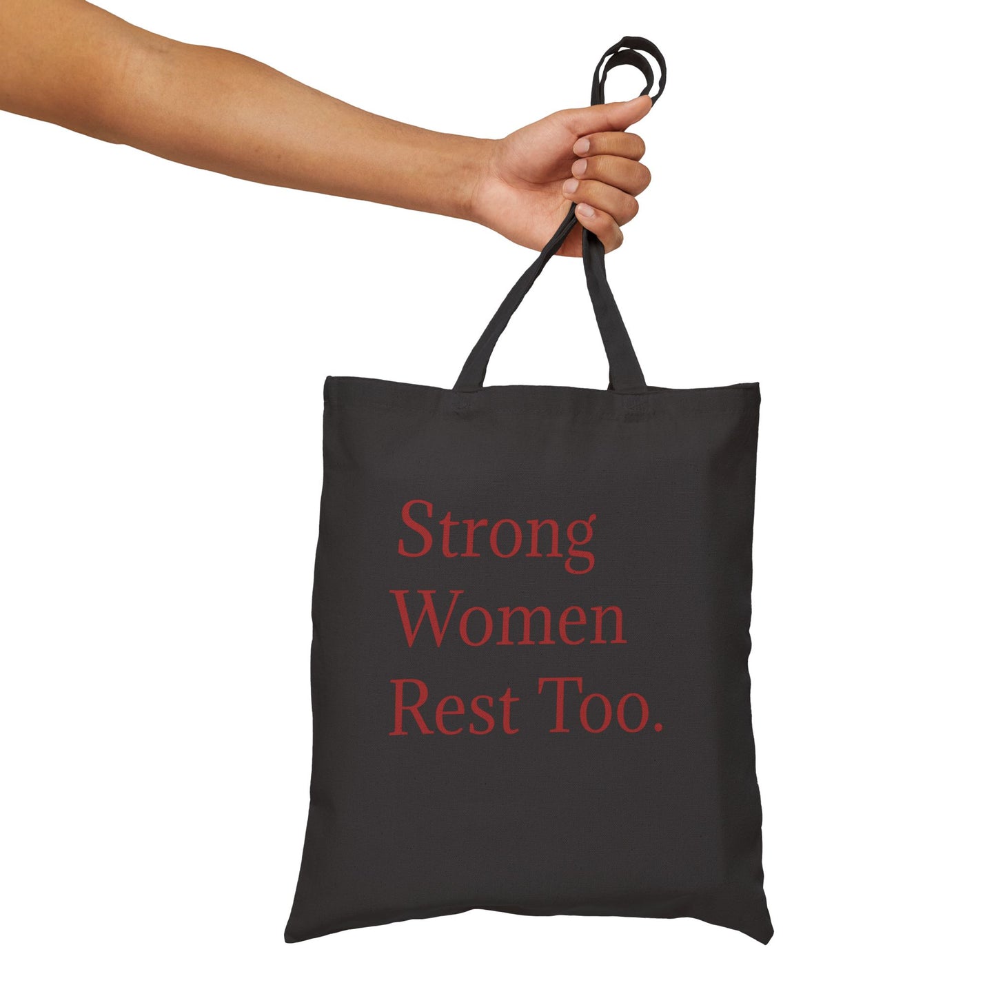 Strong Women Tote Bag - ခွန်အားနှင့်နေ့စဉ်အသုံးပြုမှုအတွက် ကင်းဗတ်စျေးဝယ်အိတ်