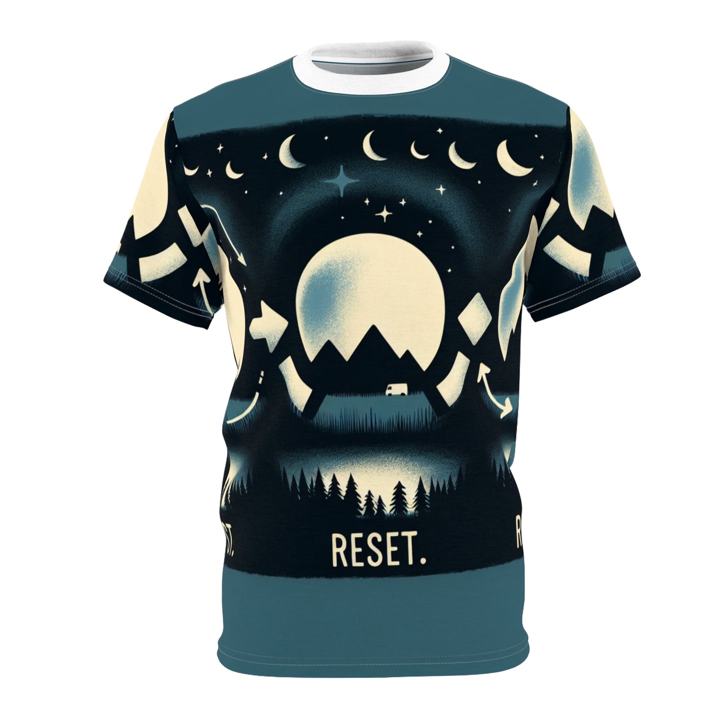 Unisex 'Reset' Graphic Tee - Eco-Friendly Cut & Sew T-Shirt for Outdoor Lovers