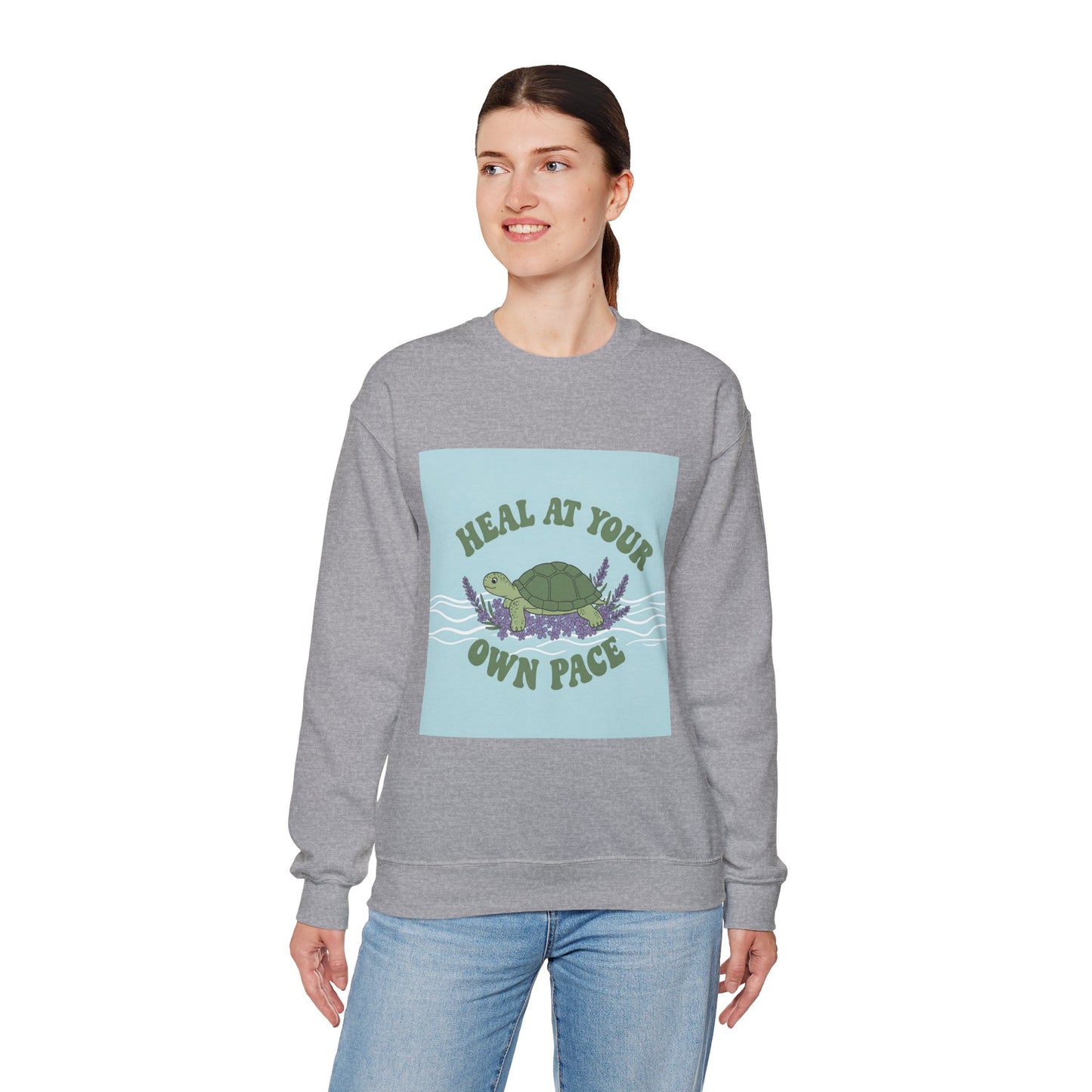 Heal at Your Own Pace Sweatshirt - Unisex Heavy Blend™ Crewneck