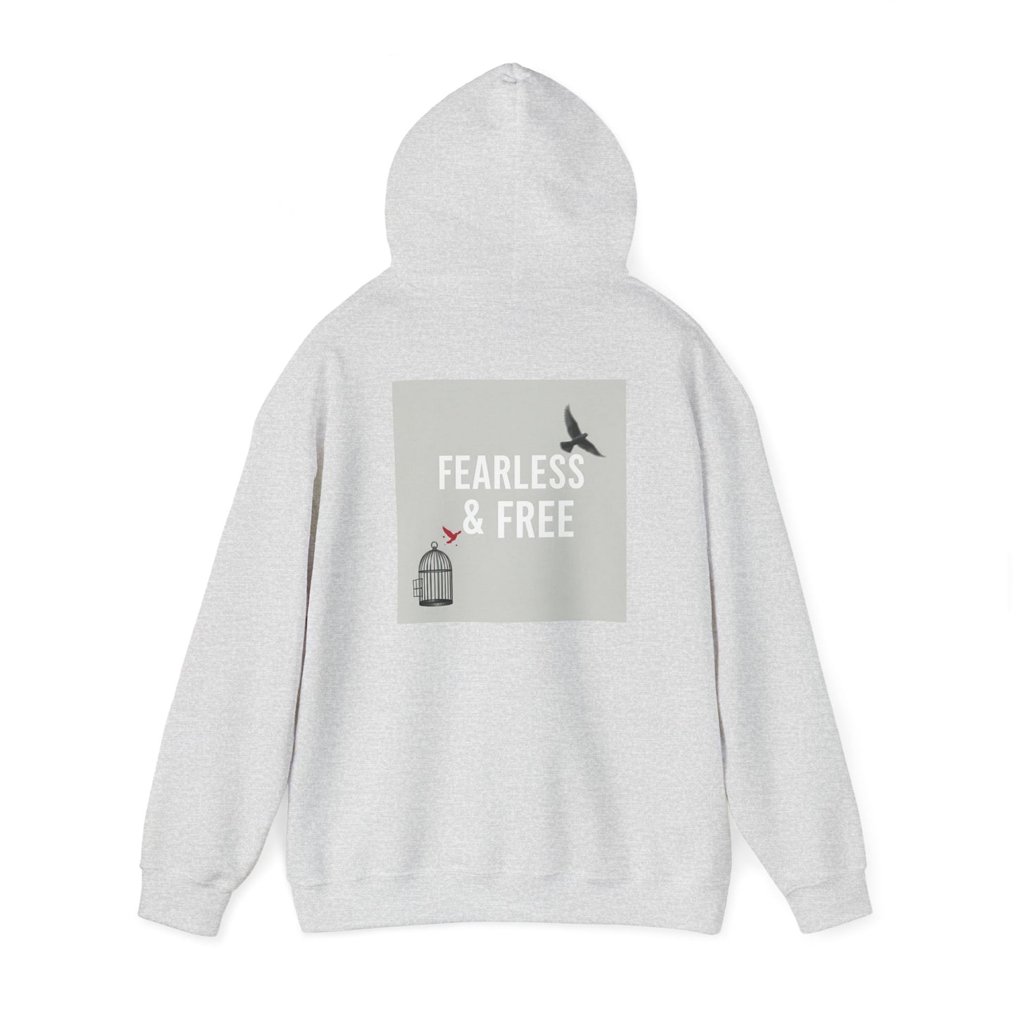 Back Print Design "Fearless & Free" Hoodie