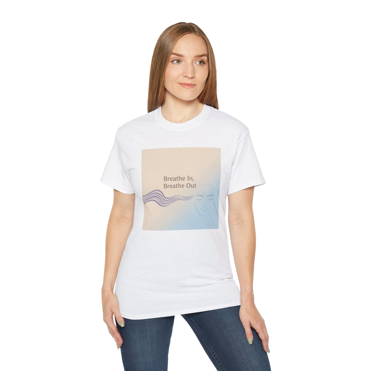 Mindfulness Unisex Ultra Cotton Tee - Breathe In, Breathe Out