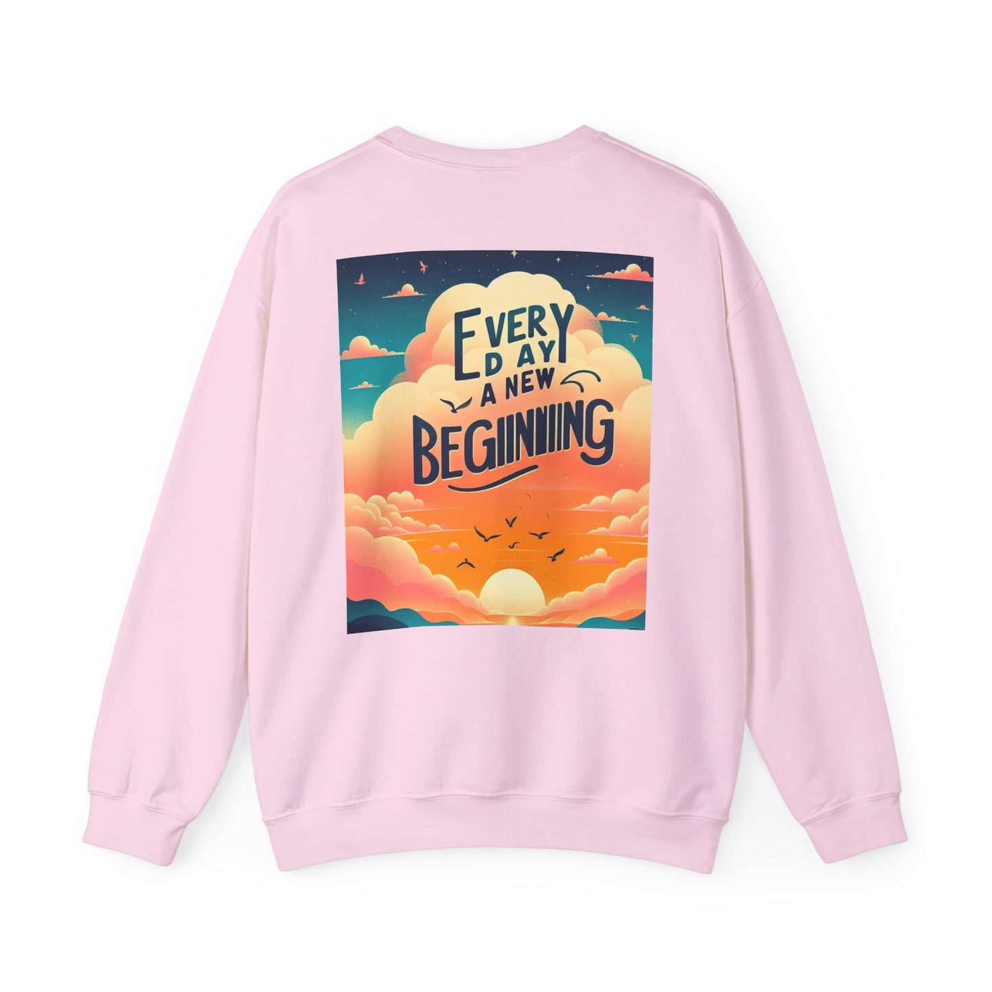 စိတ်အားထက်သန်သော Crewneck အင်္ကျီ - နေ့ရက်တိုင်း၏အစအသစ်