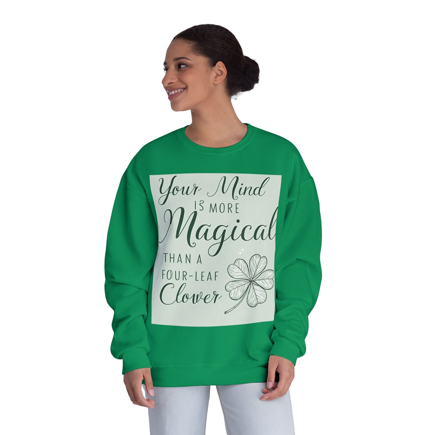 Magical Mind Crewneck အင်္ကျီ - Unisex လှုံ့ဆော်မှုပေးသည့် အဝတ်အစား