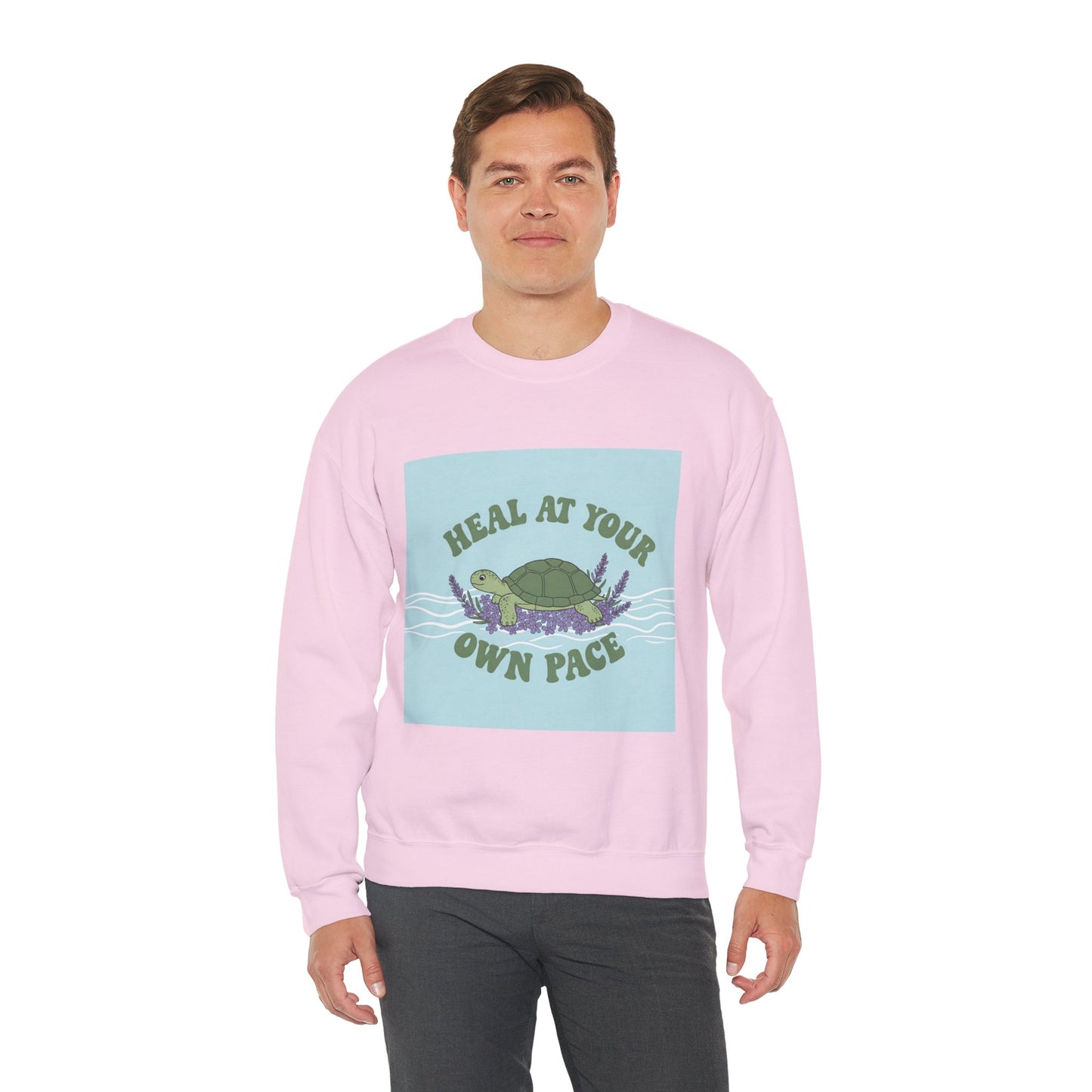 Heal at Your Own Pace Sweatshirt - Unisex Heavy Blend™ Crewneck