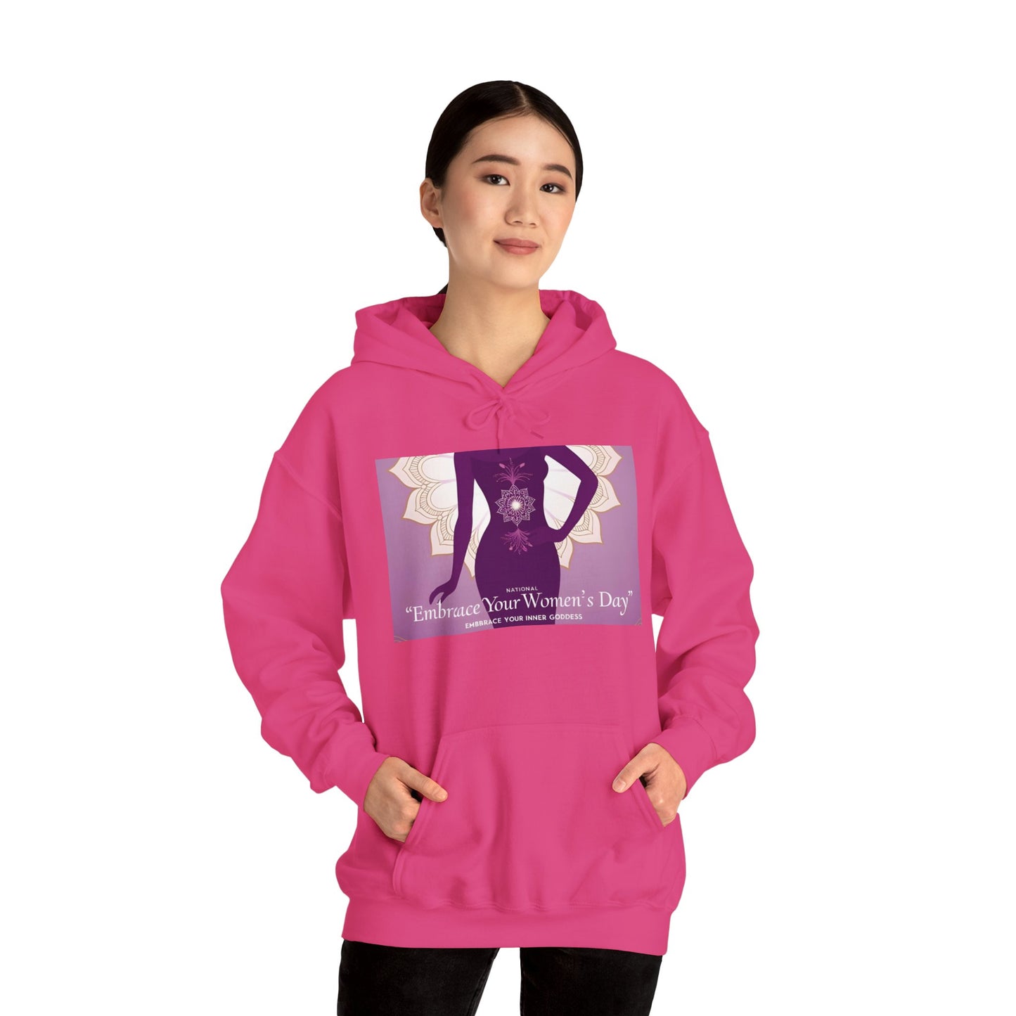 Embrace Your Women's Day Hoodie - Unisex Heavy Blend Sweatshirt