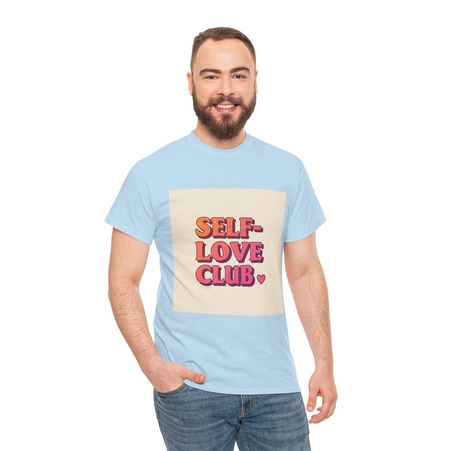 Self-Love Club Unisex Heavy Cotton Tee - Empowerment & Comfort for All