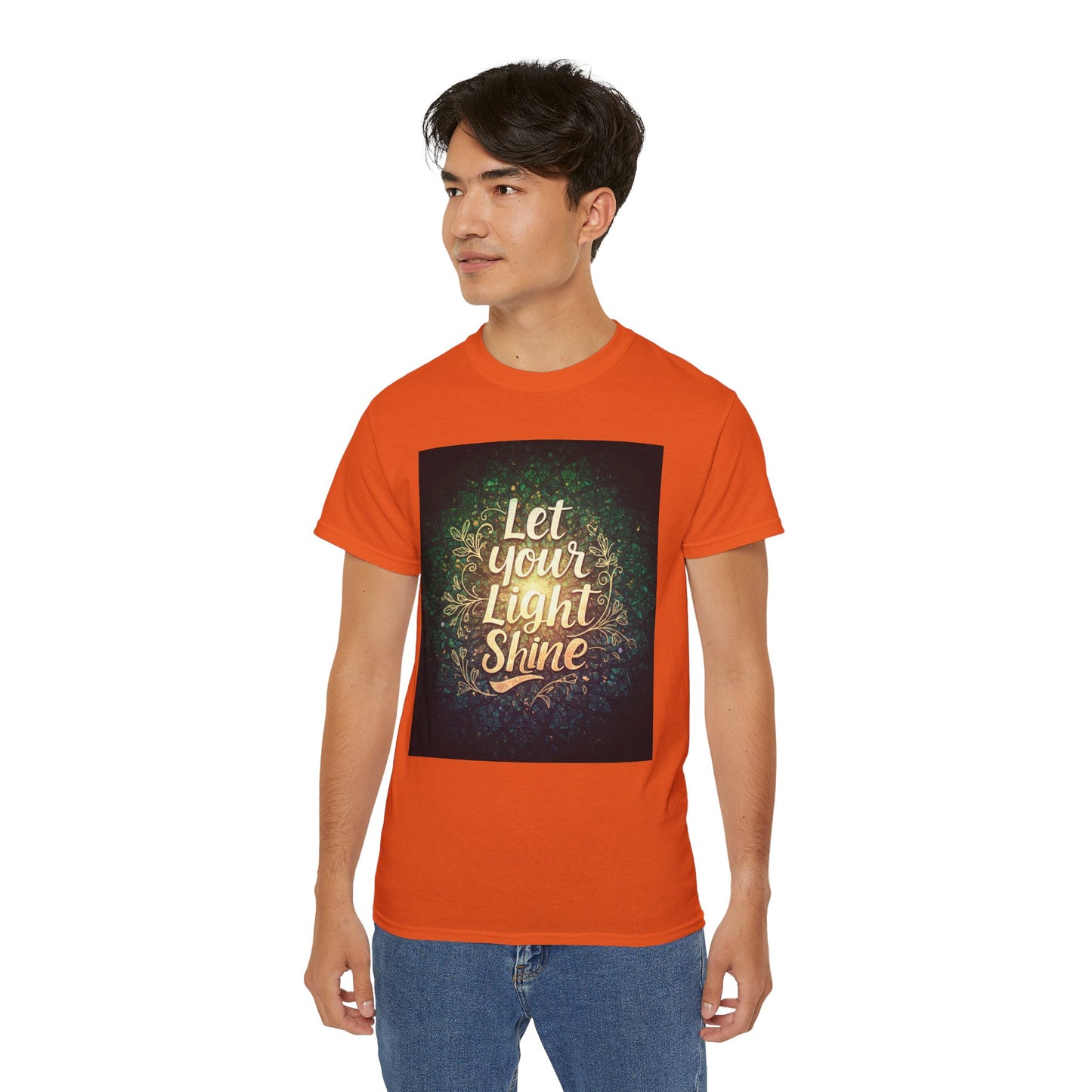 စိတ်အားထက်သန်သော Unisex Ultra Cotton Tee - "မင်းရဲ့အလင်းကို လင်းစေ"