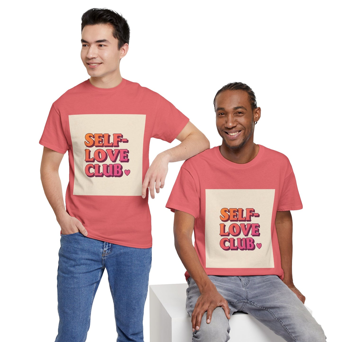 Self-Love Club Unisex Heavy Cotton Tee - Empowerment & Comfort for All