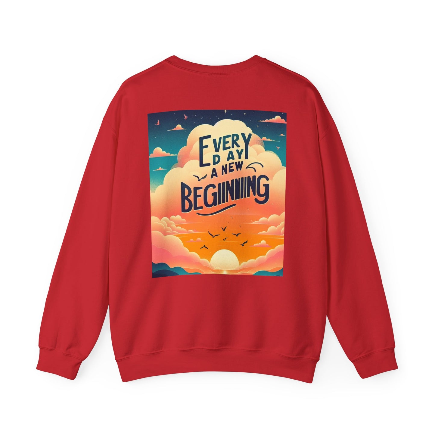 စိတ်အားထက်သန်သော Crewneck အင်္ကျီ - နေ့ရက်တိုင်း၏အစအသစ်