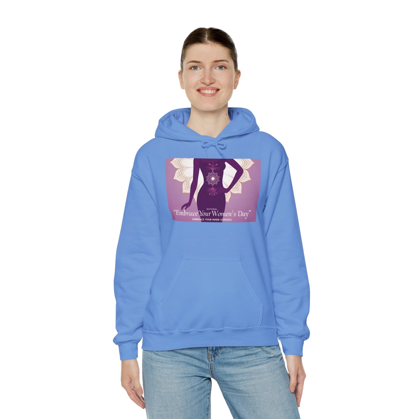 Embrace Your Women's Day Hoodie - Unisex Heavy Blend Sweatshirt