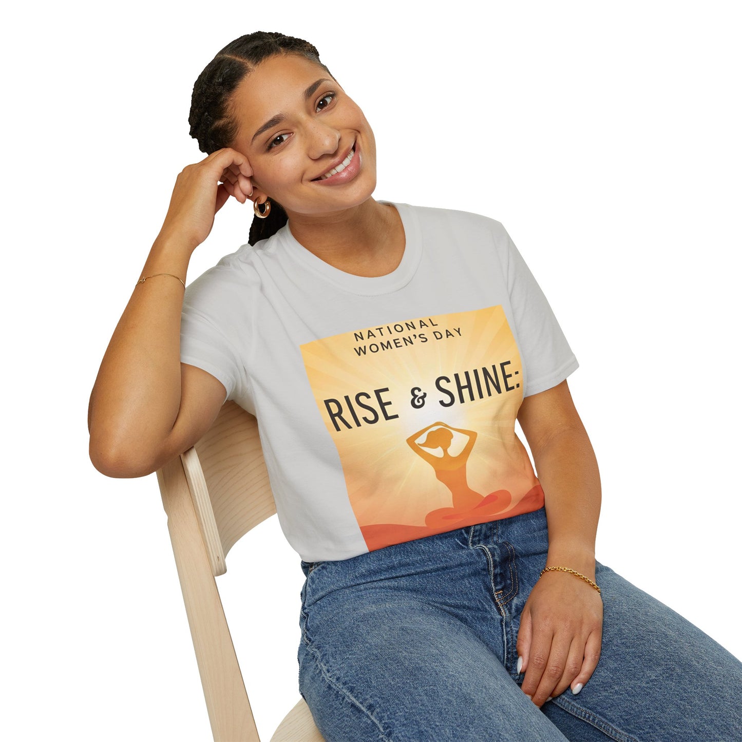 Empowering Women's Day T-Shirt - "Rise & Shine: Your Mind Matters"