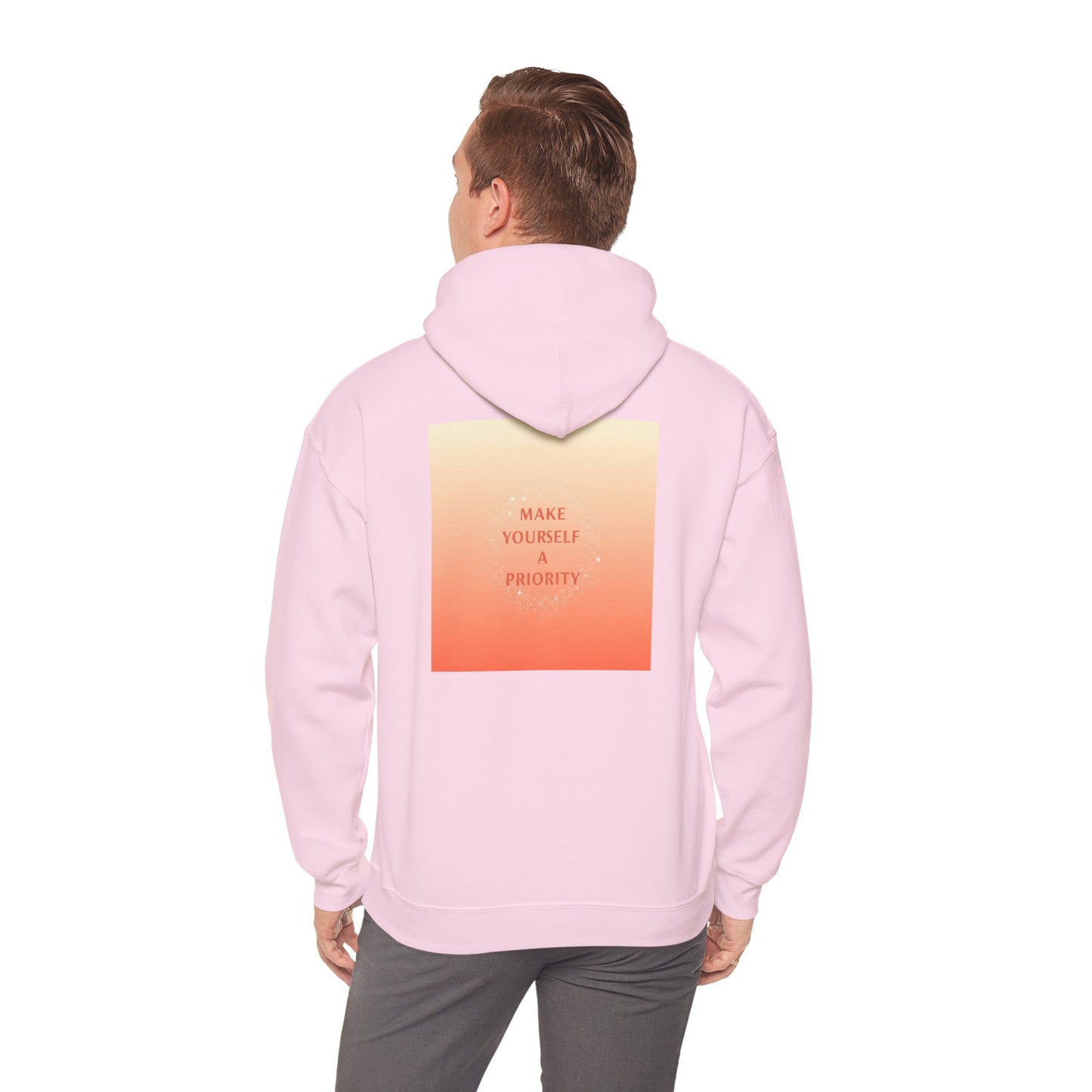 Back Print Design - 'Make Yourself a Priority' Hoodie