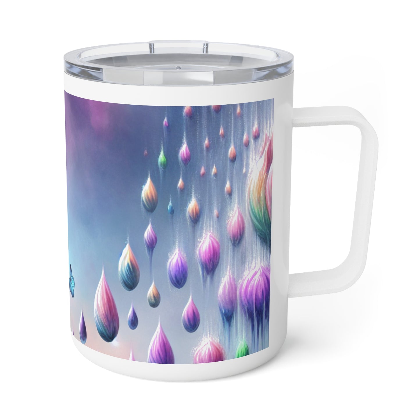 Inspirational Insulated Coffee Mug – "Growth Takes Time"