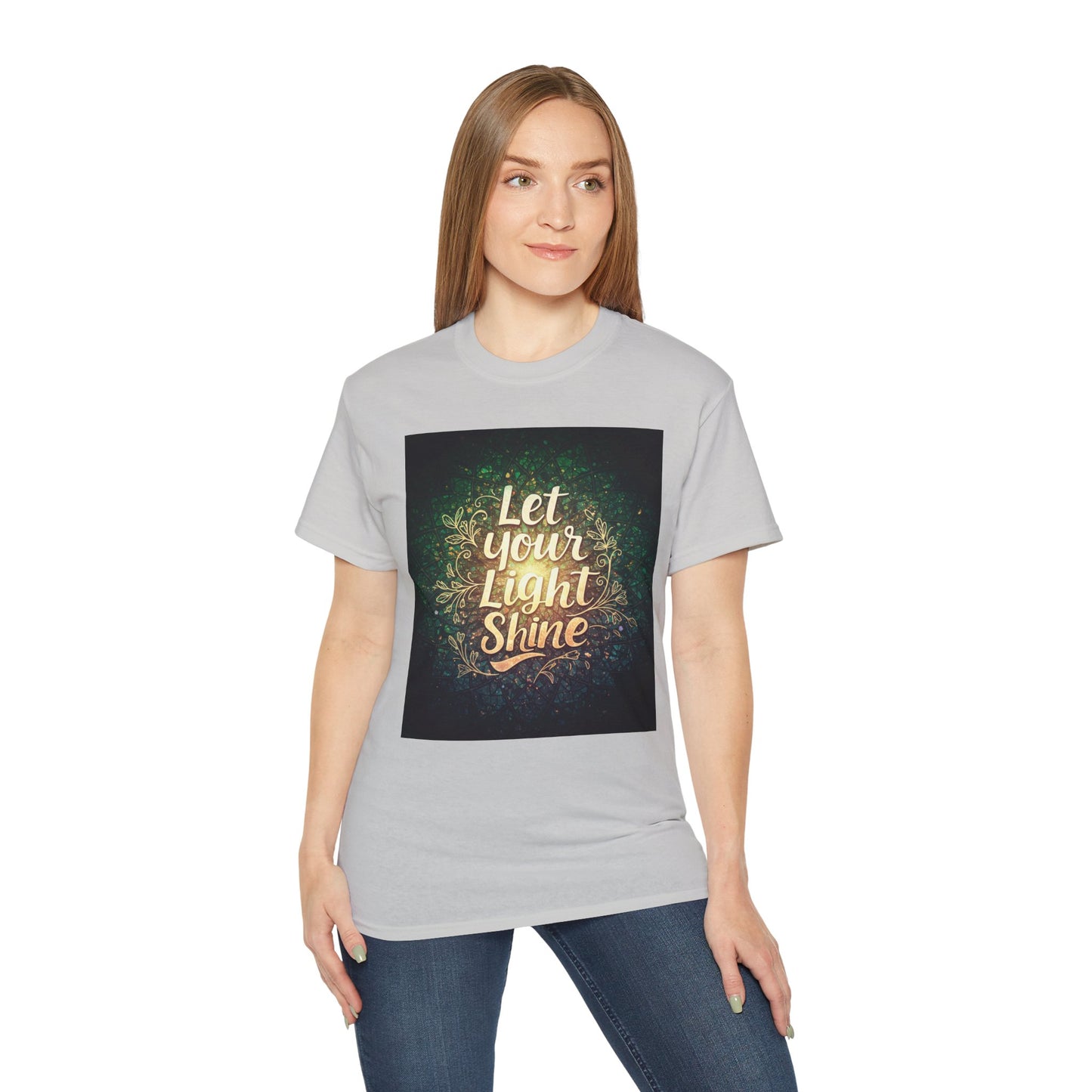 Inspirational Unisex Ultra Cotton Tee - "Let Your Light Shine"