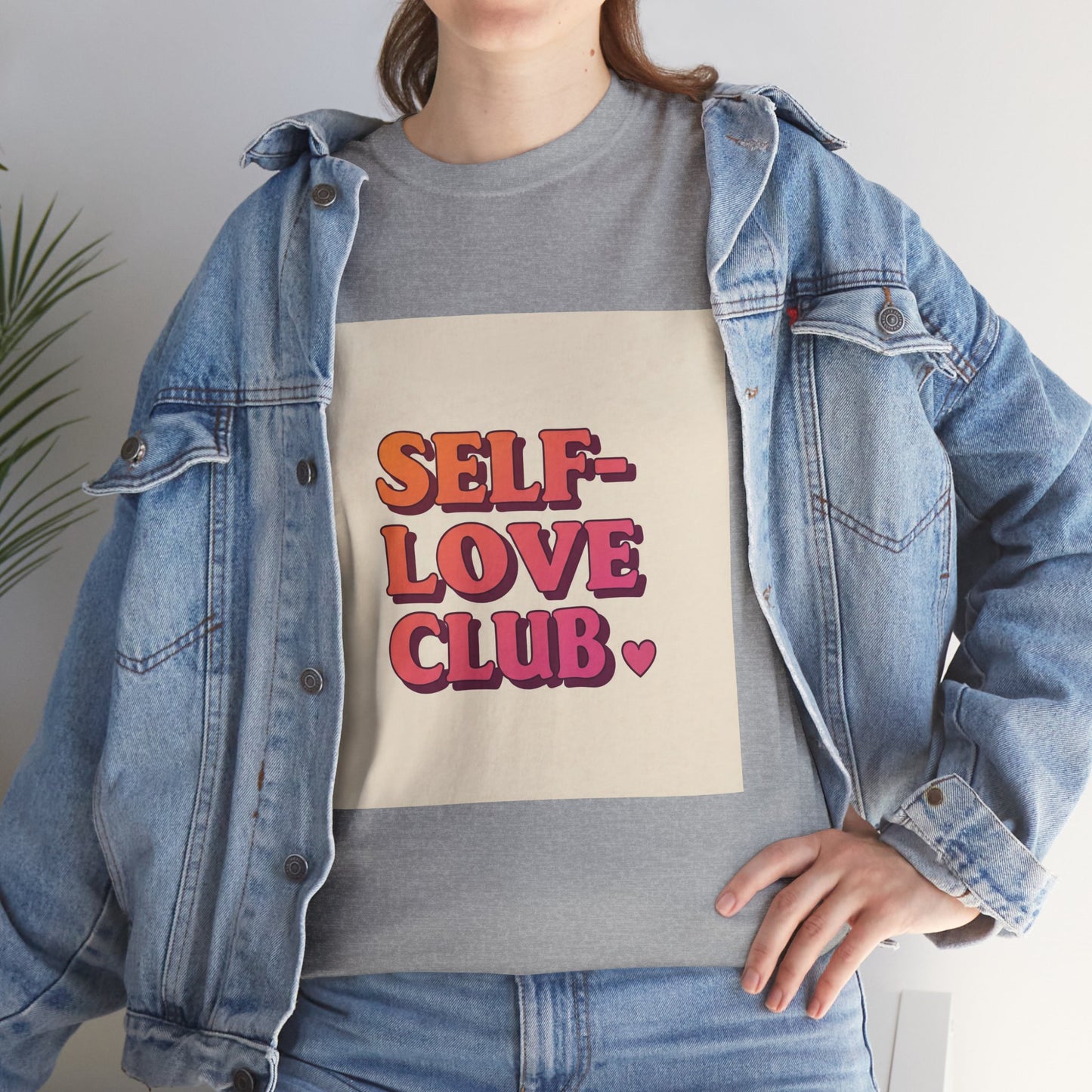 Self-Love Club Unisex Heavy Cotton Tee - Empowerment & Comfort for All