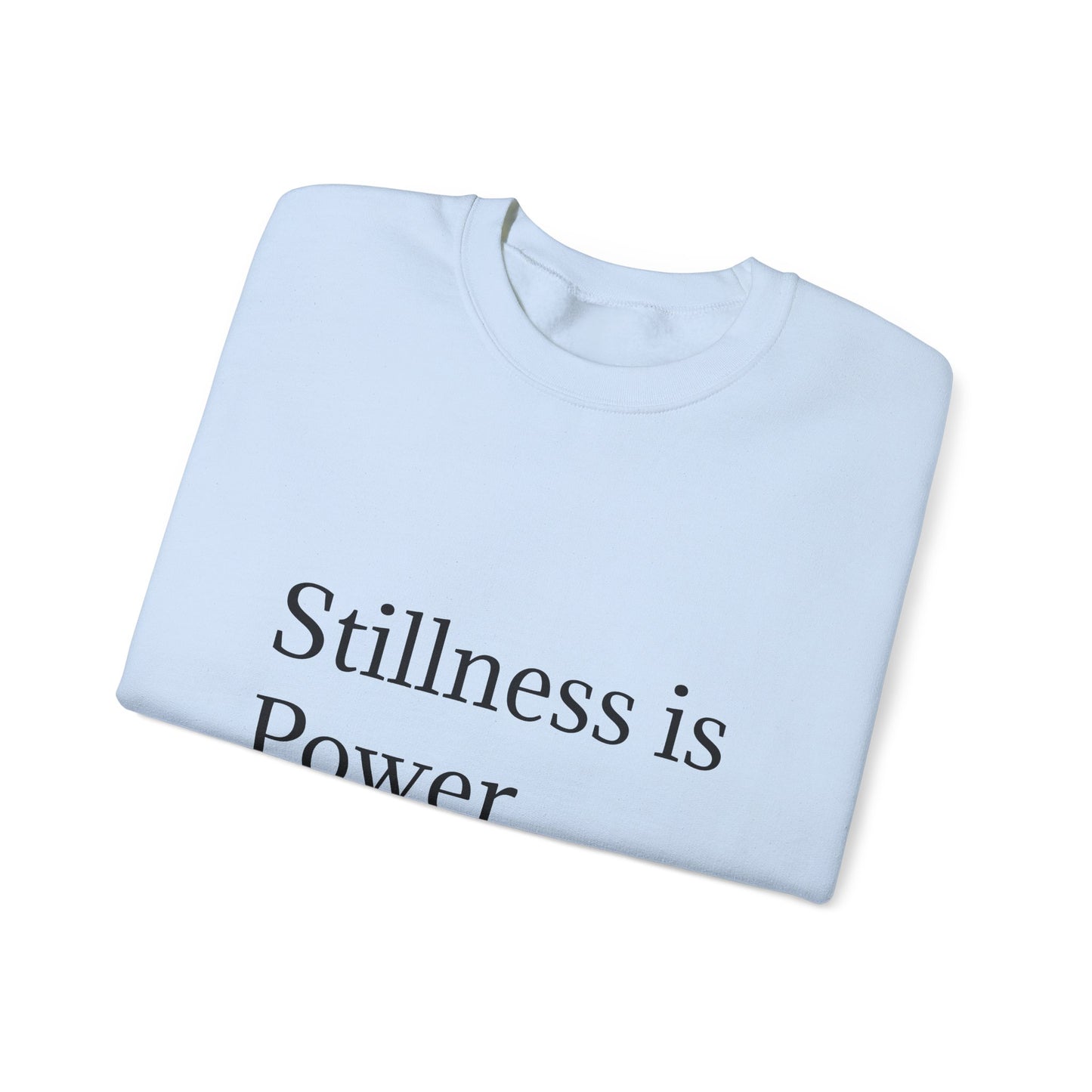 Stillness သည် Power Unisex Heavy Blend™ Crewneck Sweatshirt ဖြစ်သည်။