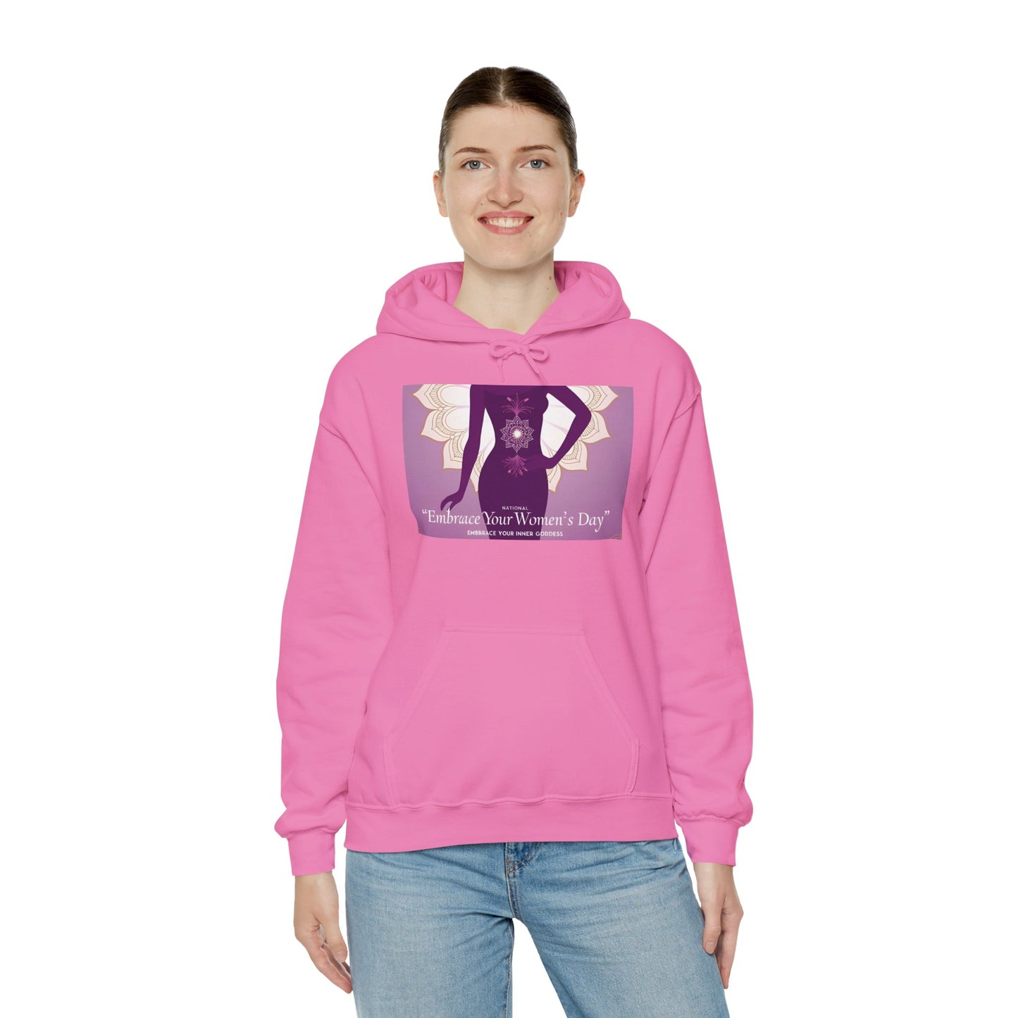 Embrace Your Women's Day Hoodie - Unisex Heavy Blend Sweatshirt