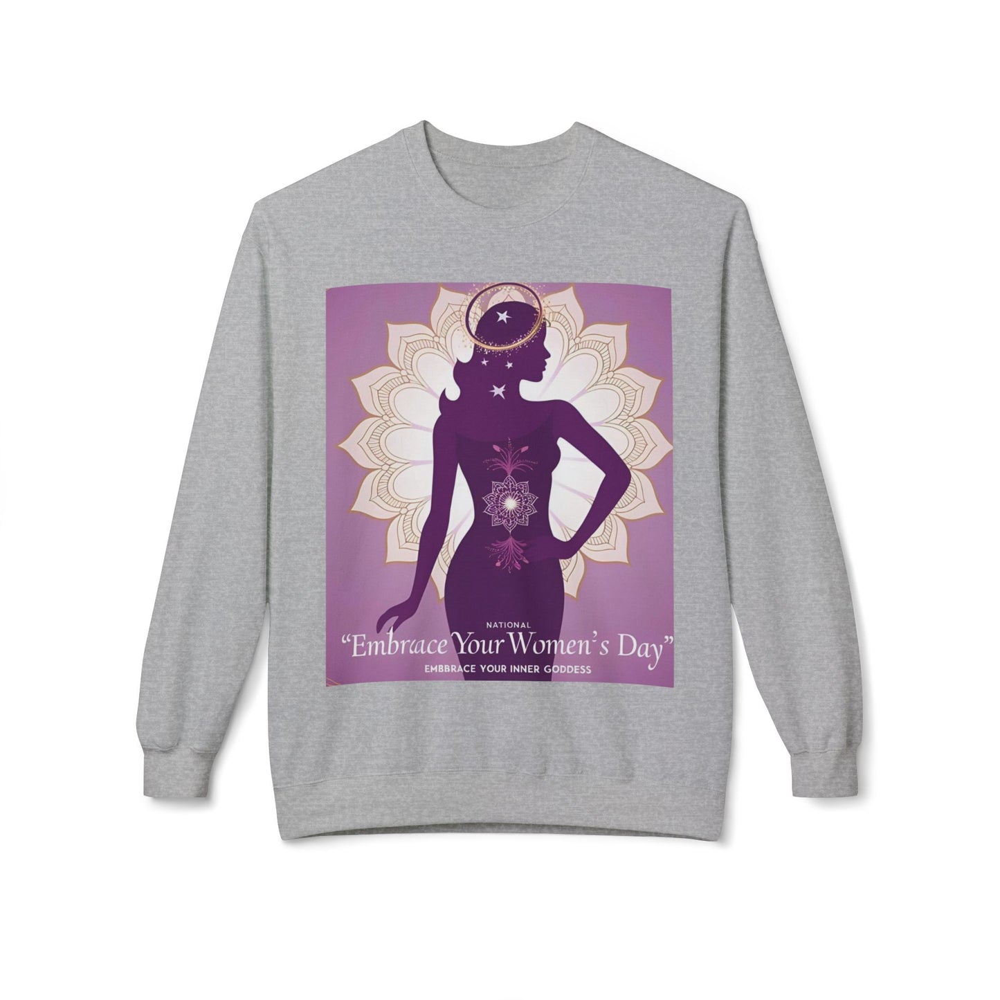 Embrace Your Inner Goddess Crewneck Sweatshirt - Women’s Day Celebration