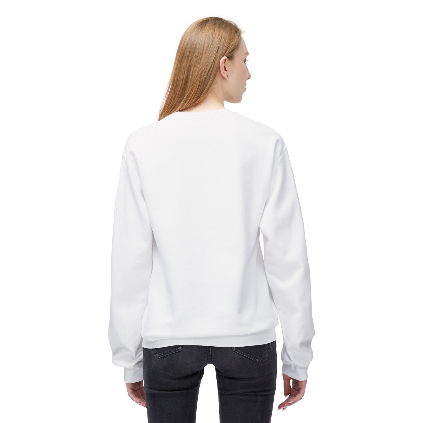 Inspirerende Fleece Crewneck-trui - "Hou aan om vorentoe te beweeg"