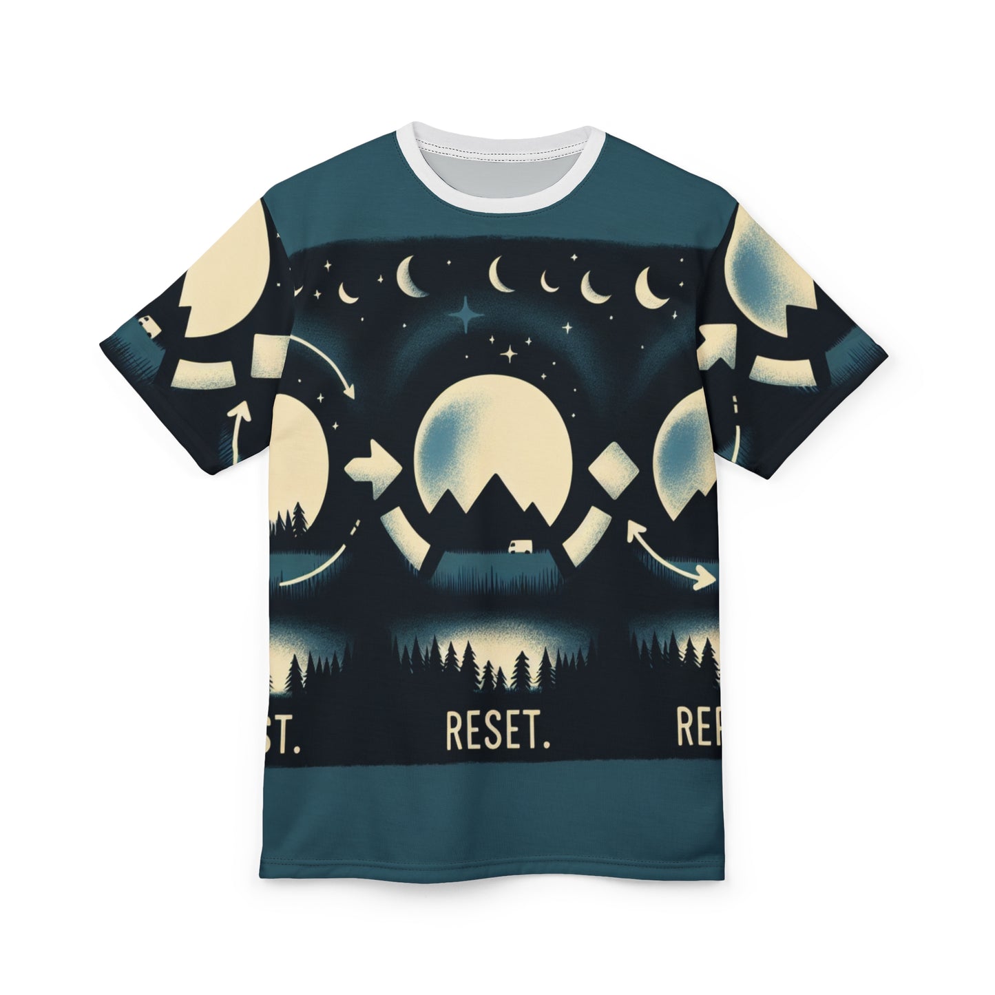 Unisex 'Reset' Graphic Tee - Eco-Friendly Cut & Sew T-Shirt for Outdoor Lovers