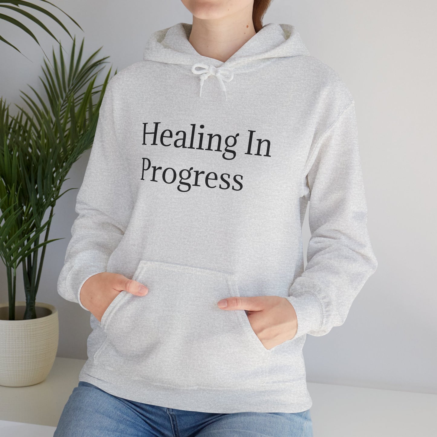 Healing in Progress Unisex Heavy Blend Hoodie - Gesellige trui vir selfversorging en ontspanning