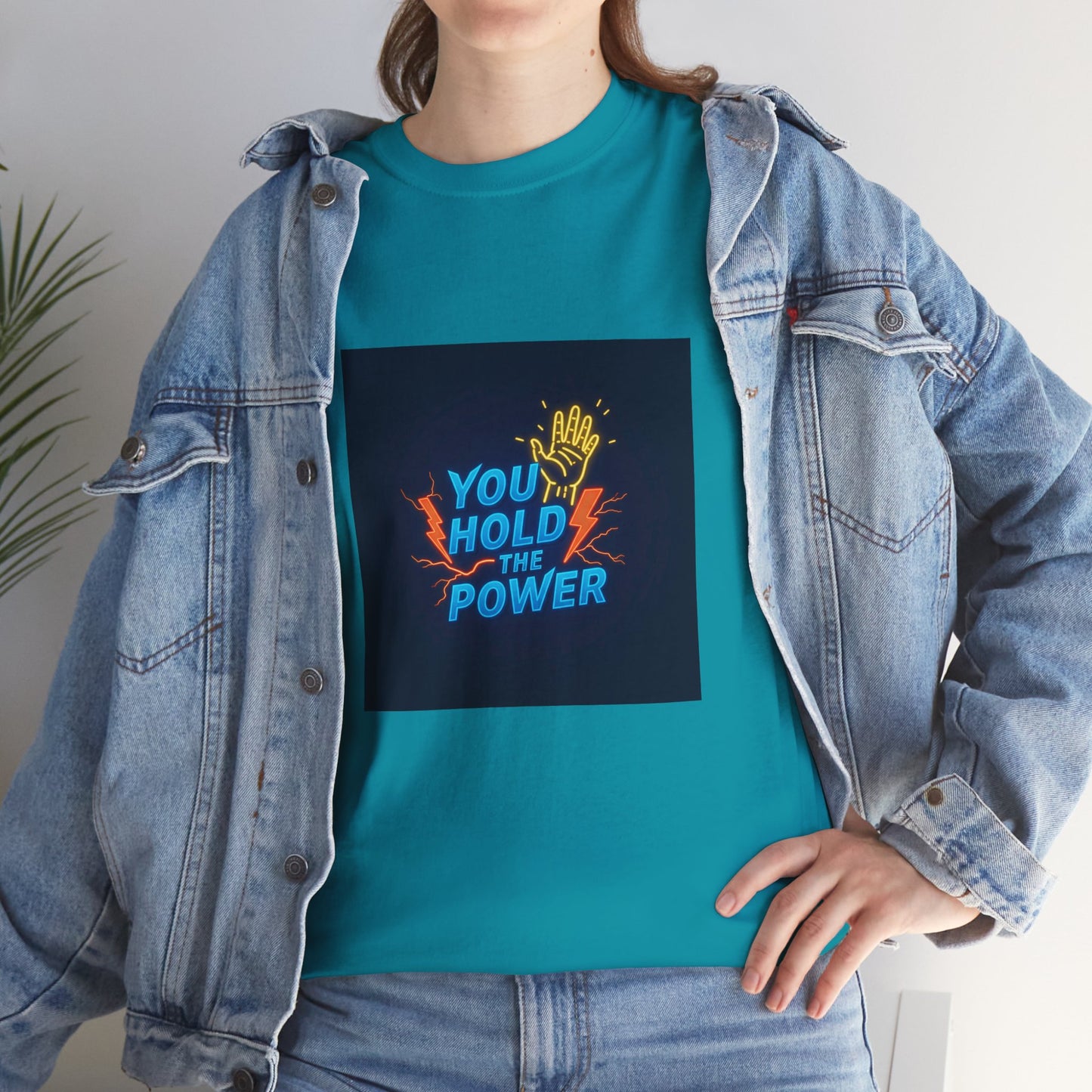 Empowering Unisex Heavy Cotton Tee - "You Hold the Power"