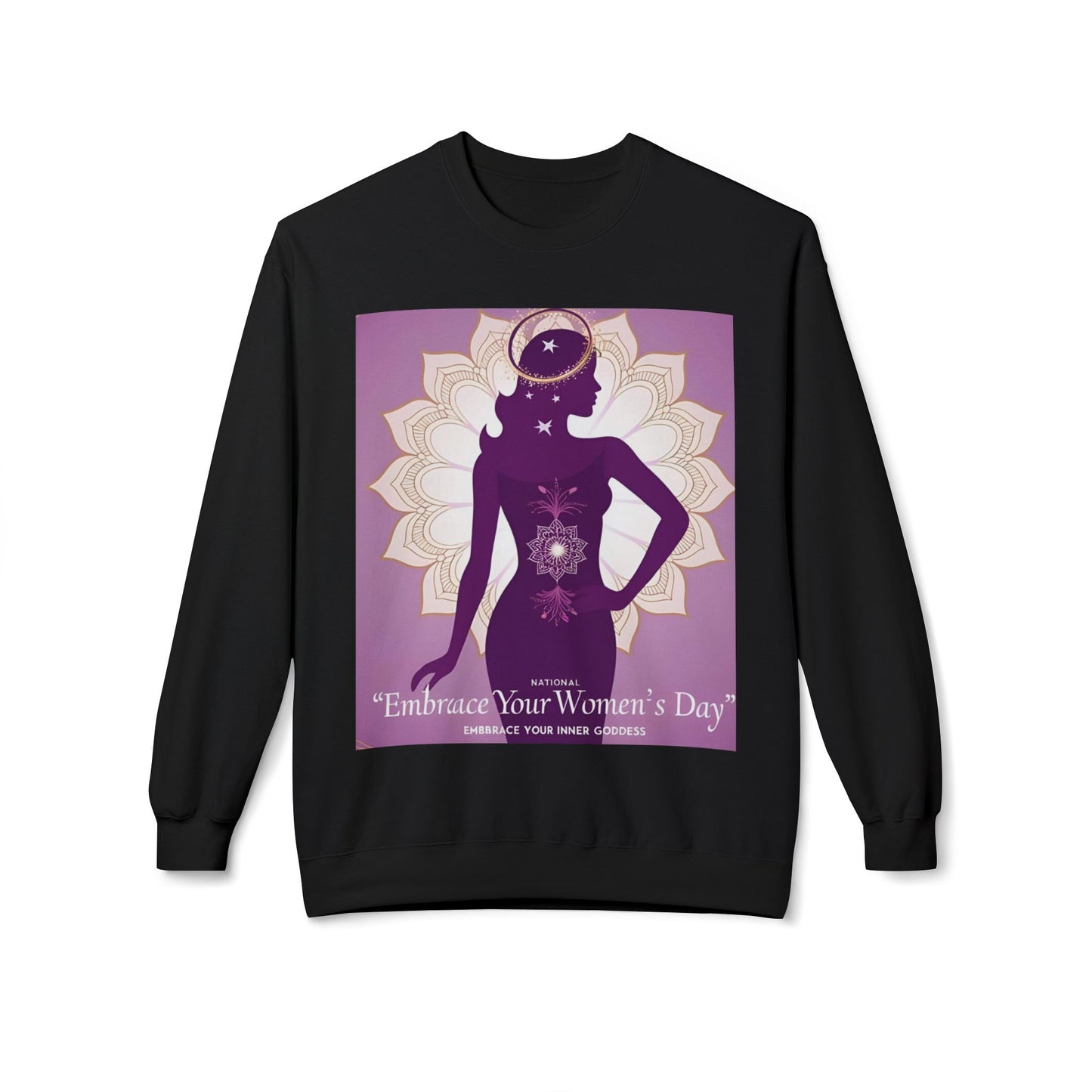 Embrace Your Inner Goddess Crewneck Sweatshirt - Women’s Day Celebration