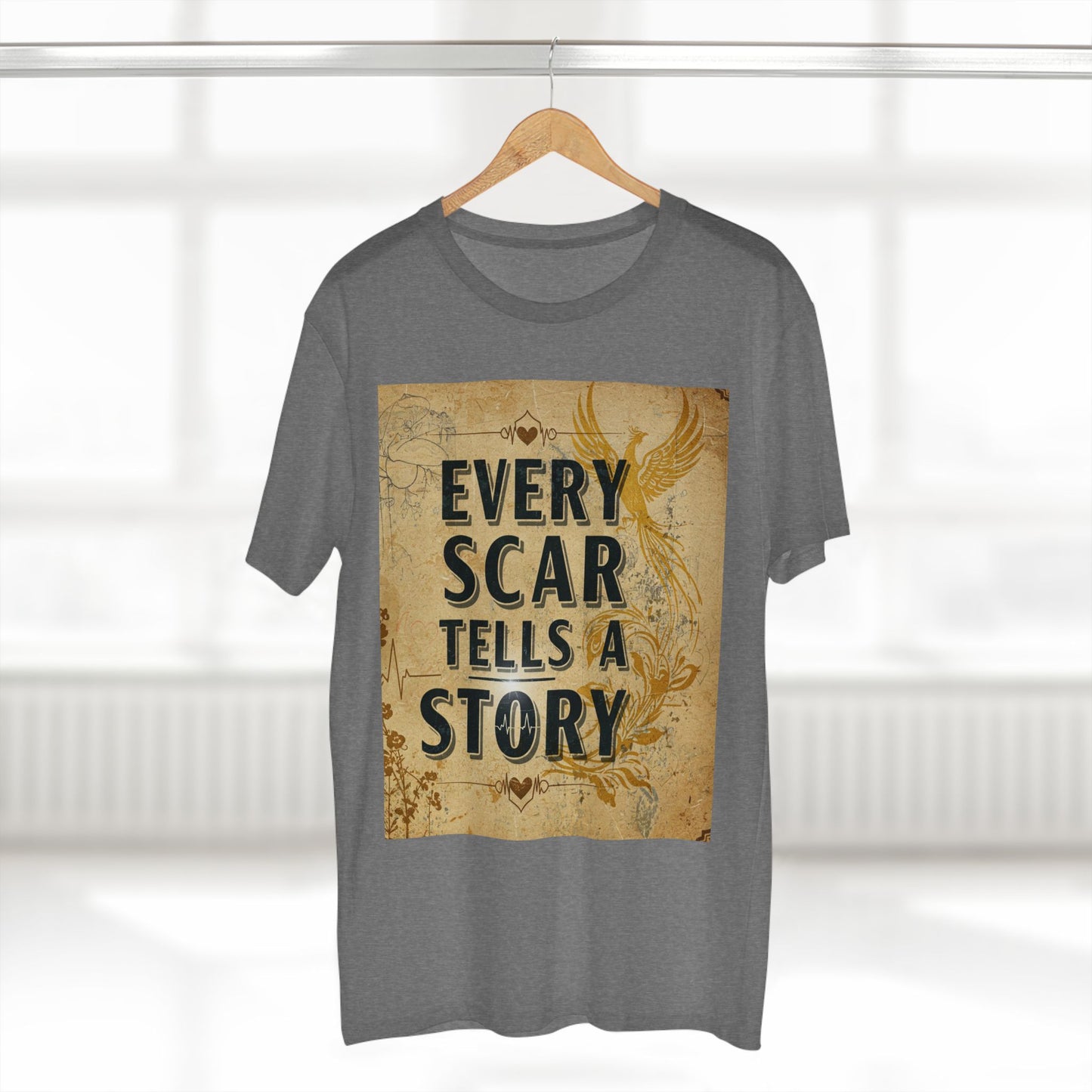 Every Scar Tells a Story Adult Tee - Inspirational Graphic T-Shirt