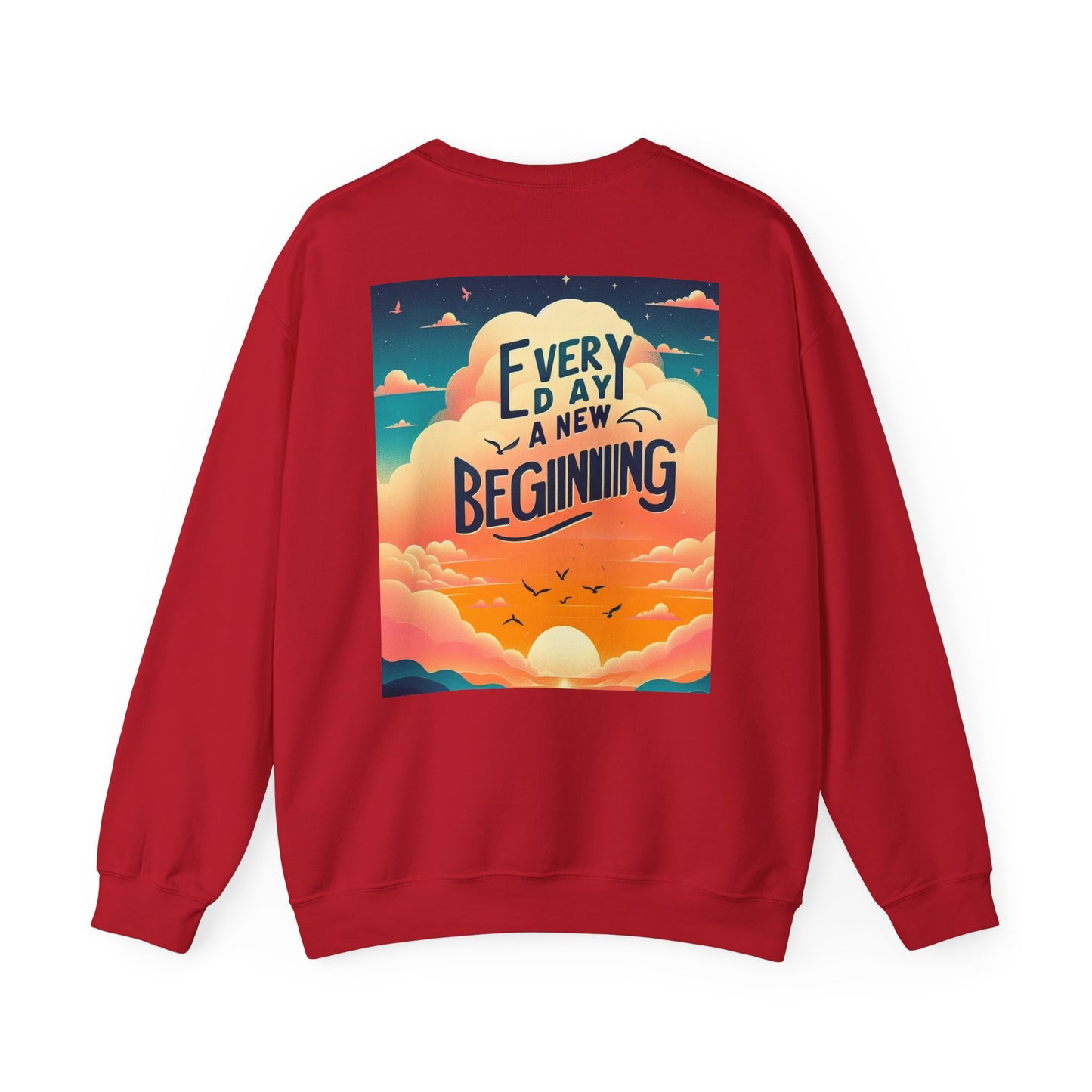 Inspirerende Crewneck-trui - Elke dag 'n nuwe begin